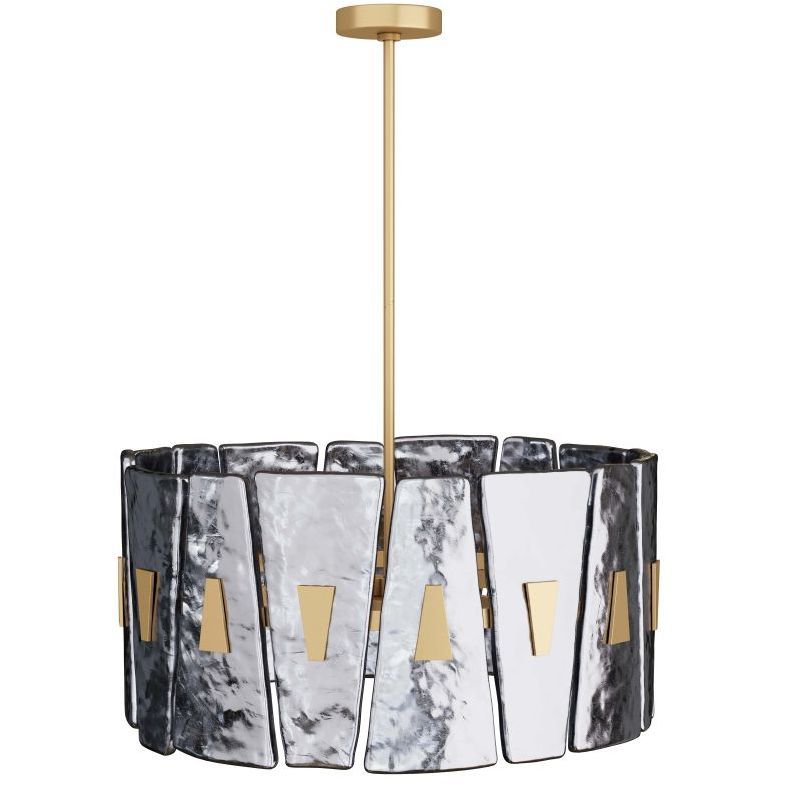 Tuscany 6 Light 24.5 inch Smoke Luster Chandelier Ceiling Light