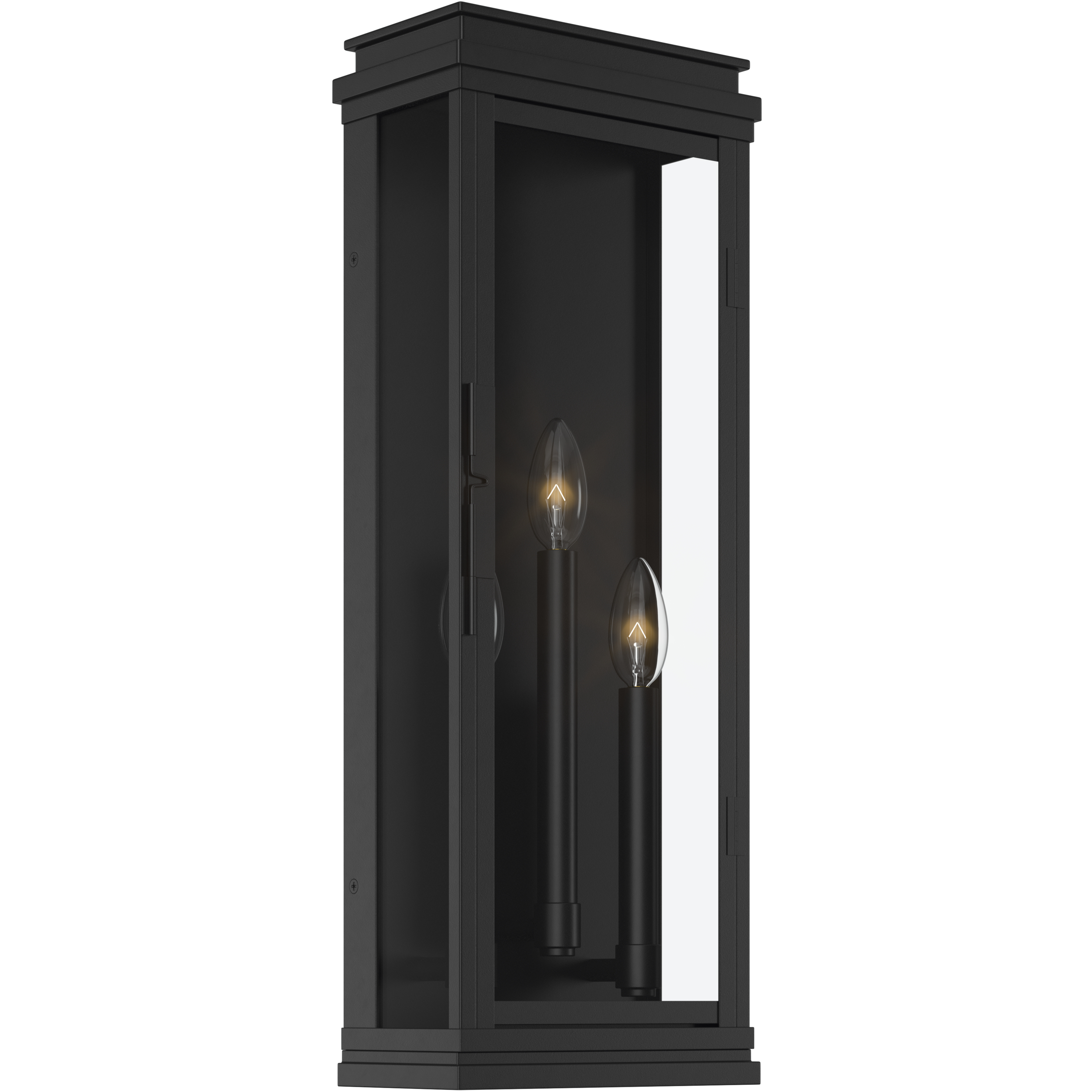 Lundon 3 Light 22 inch Black Outdoor Wall Light
