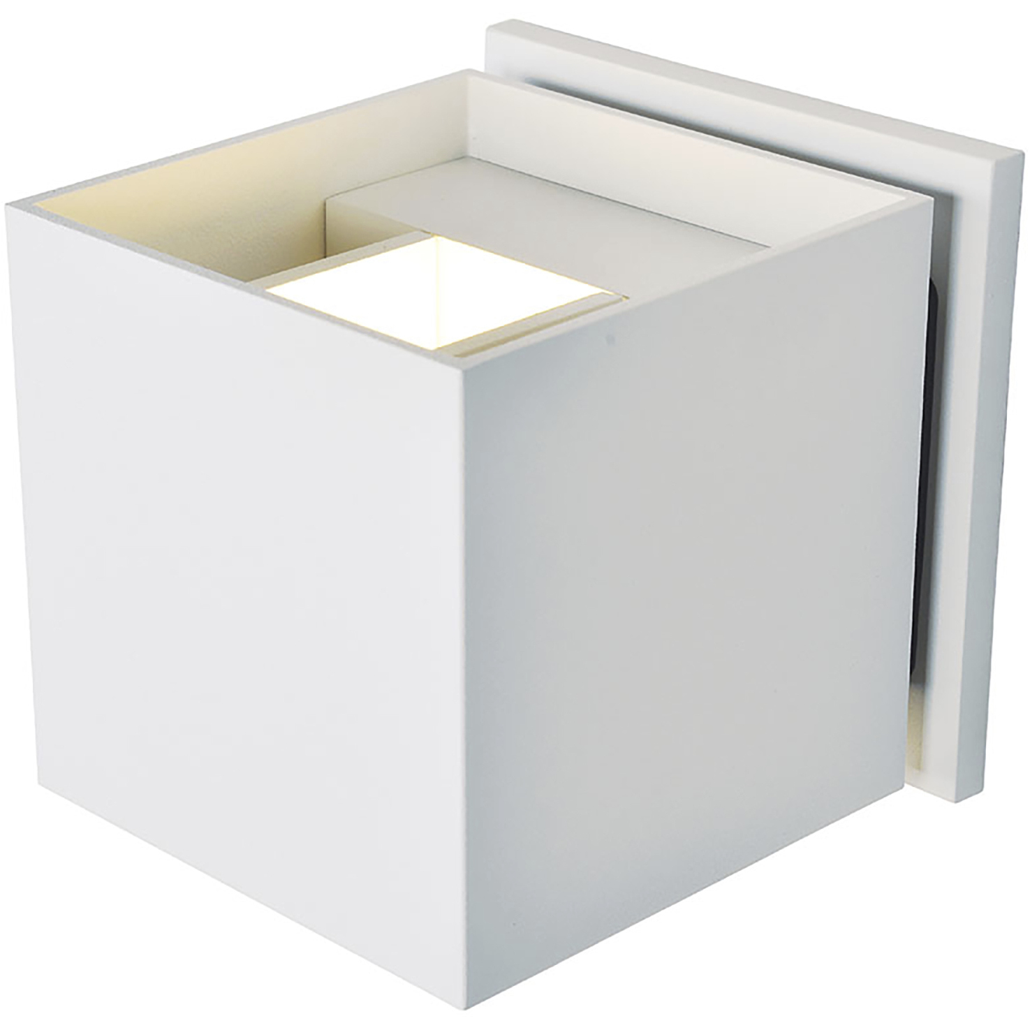 Square LED 4.75 inch White Outdoor Wall Sconce