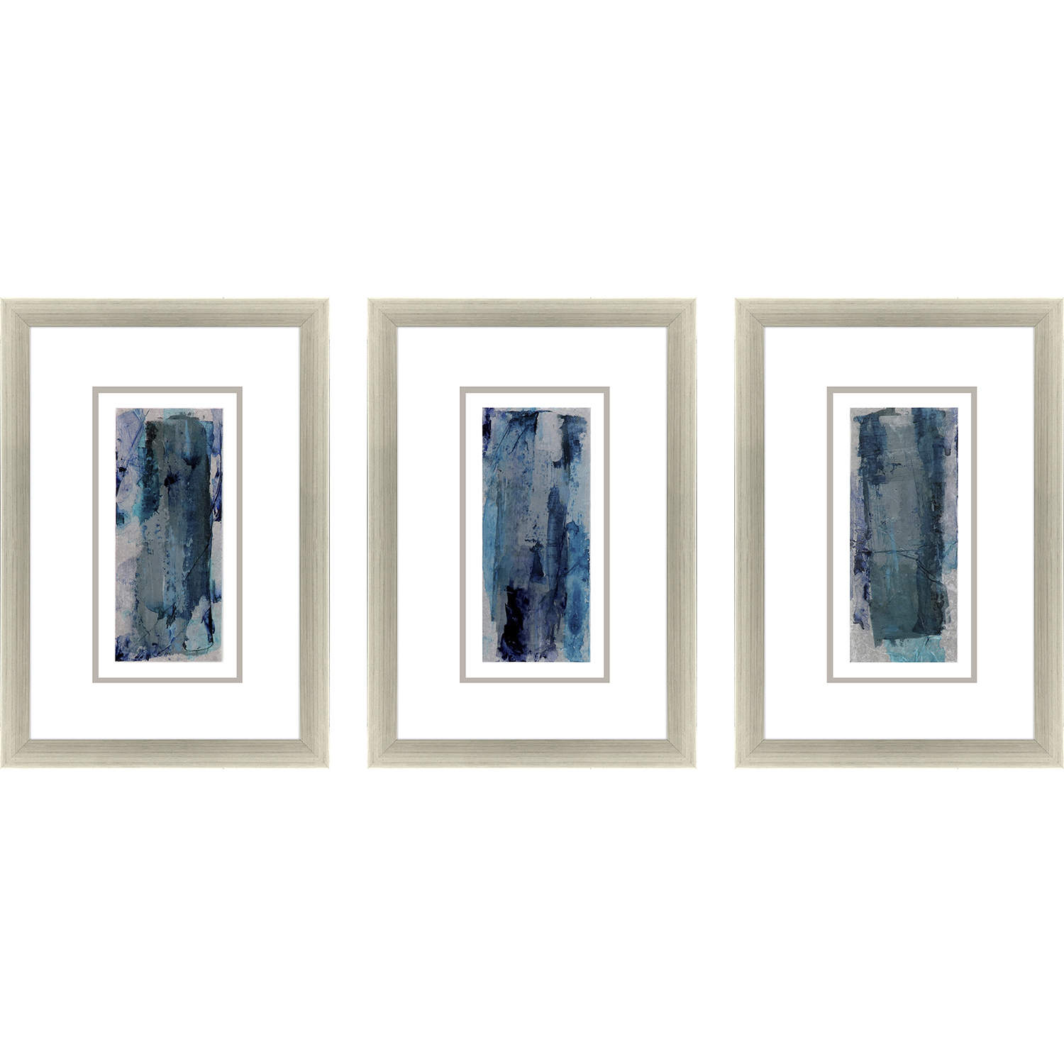 Inner Glimpse Blue and Green and Metallic and Turquoise Framed Art, The Studio