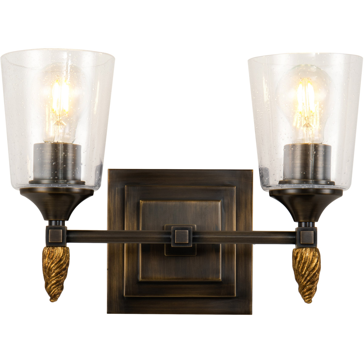Vetiver 2 Light 14 inch DB Bath Light Wall Light in Dark Bronze