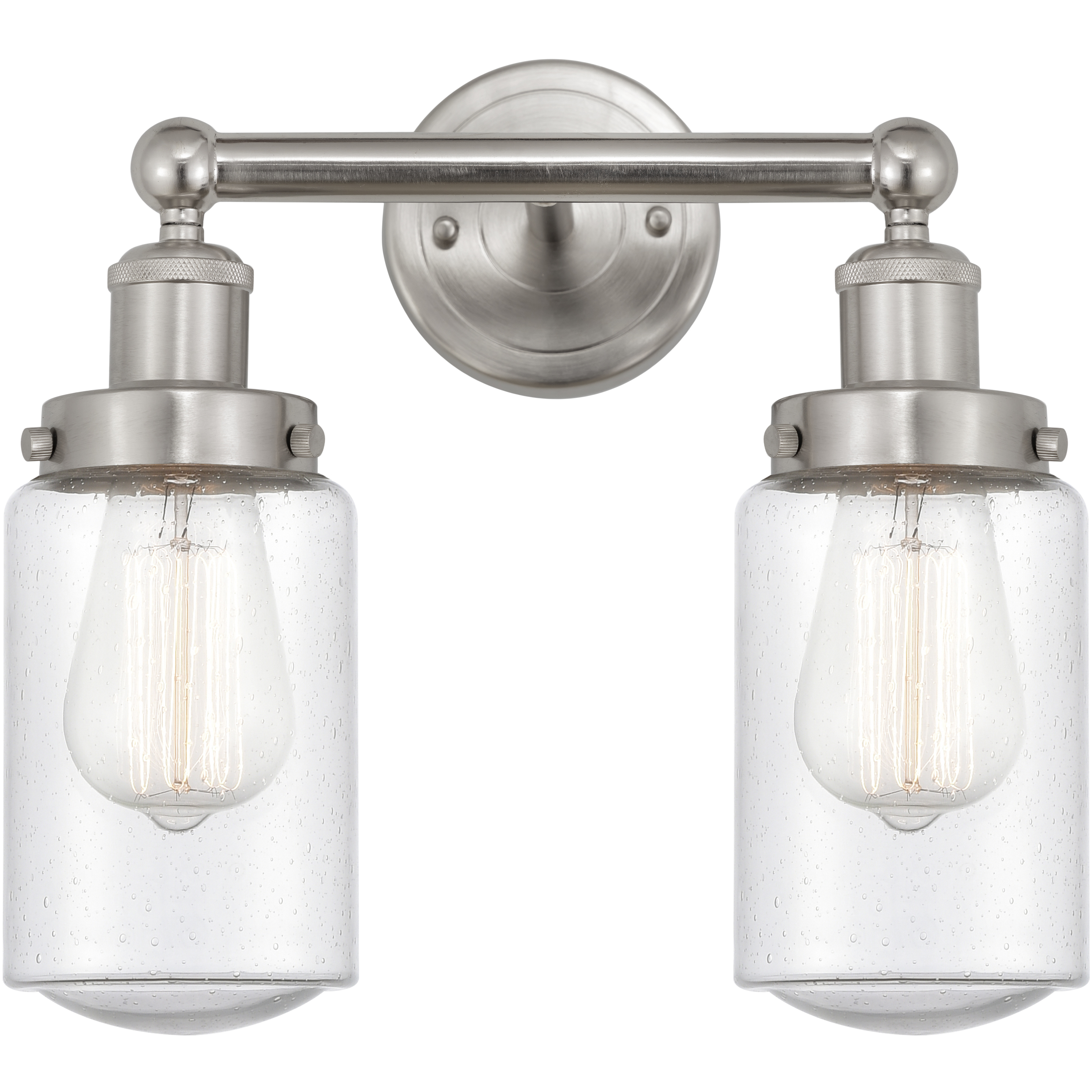 Dover 2 Light 15.5 inch Brushed Satin Nickel Bath Vanity Light Wall Light