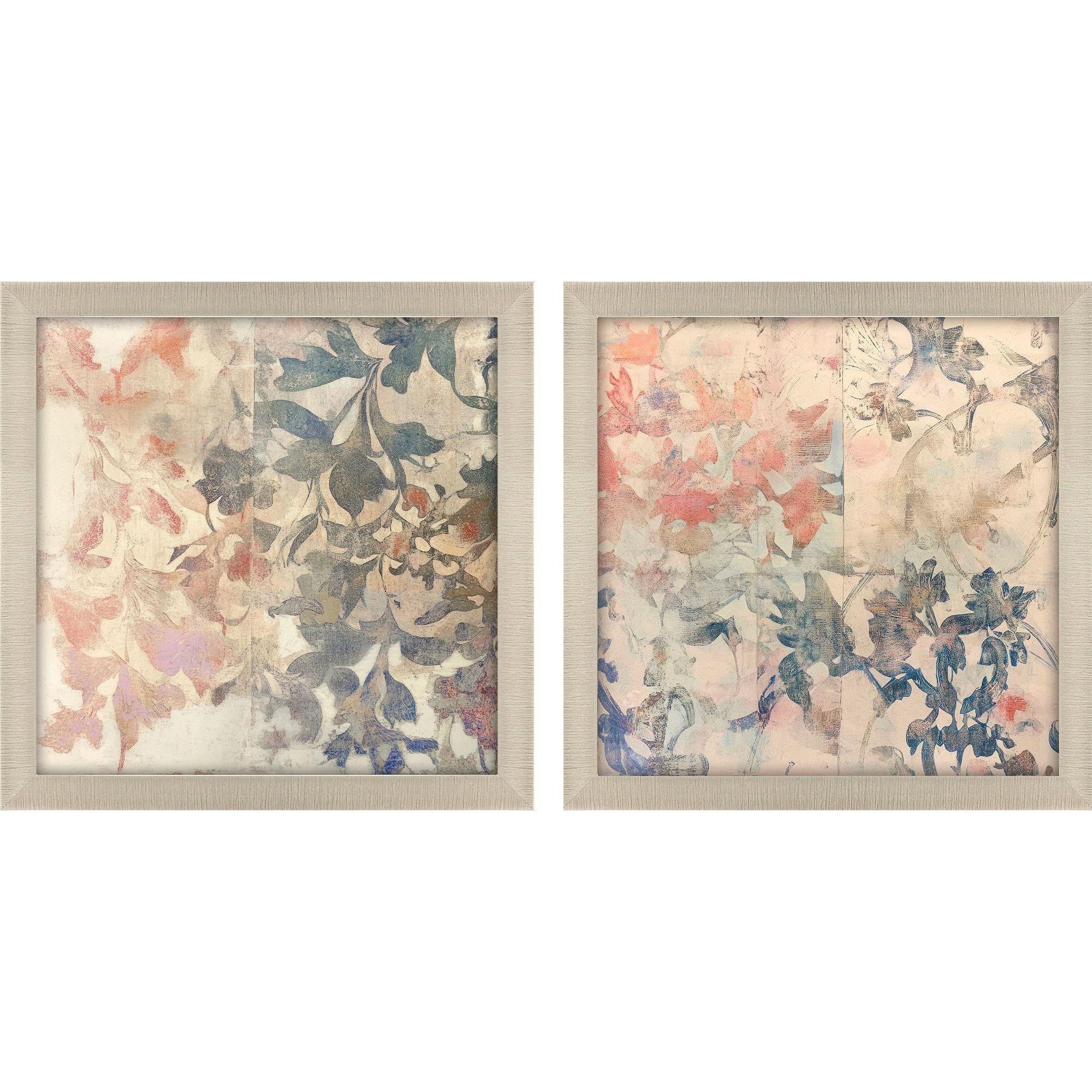 Paragon Pink and Blue and Multi and Orange Framed Art