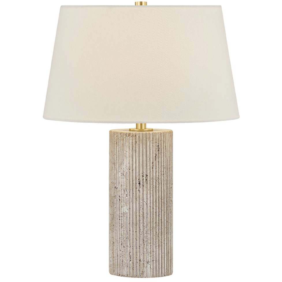 Highland Mills 21.75 inch 15 watt Aged Brass Table Lamp Portable Light
