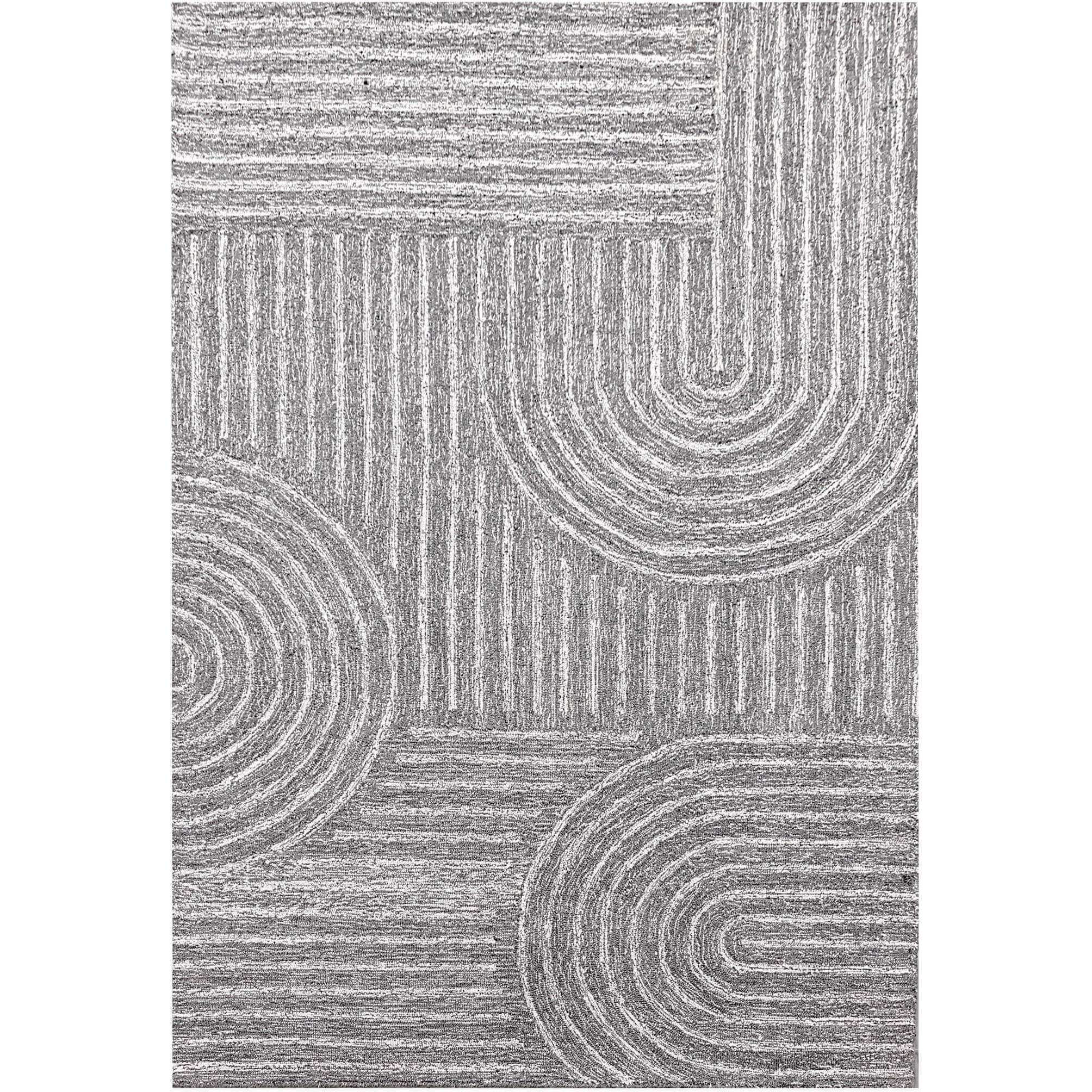 Kali 130 X 94 inch Grey/White Rug in 8 x 11