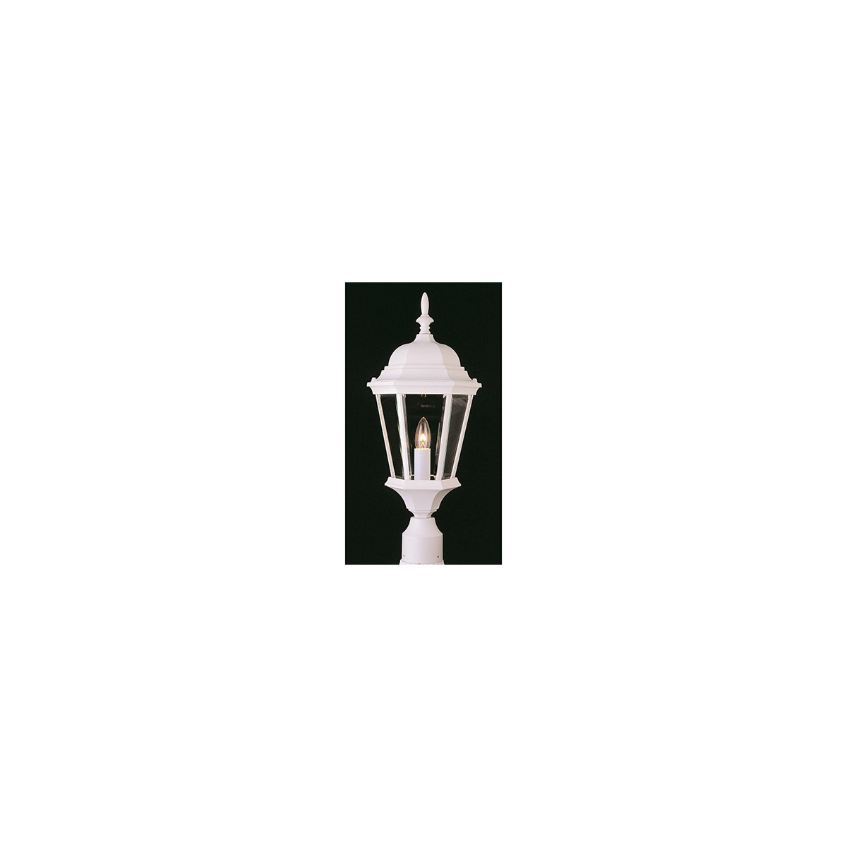 San Rafael 1 Light 22 inch White Outdoor Postmount Lantern