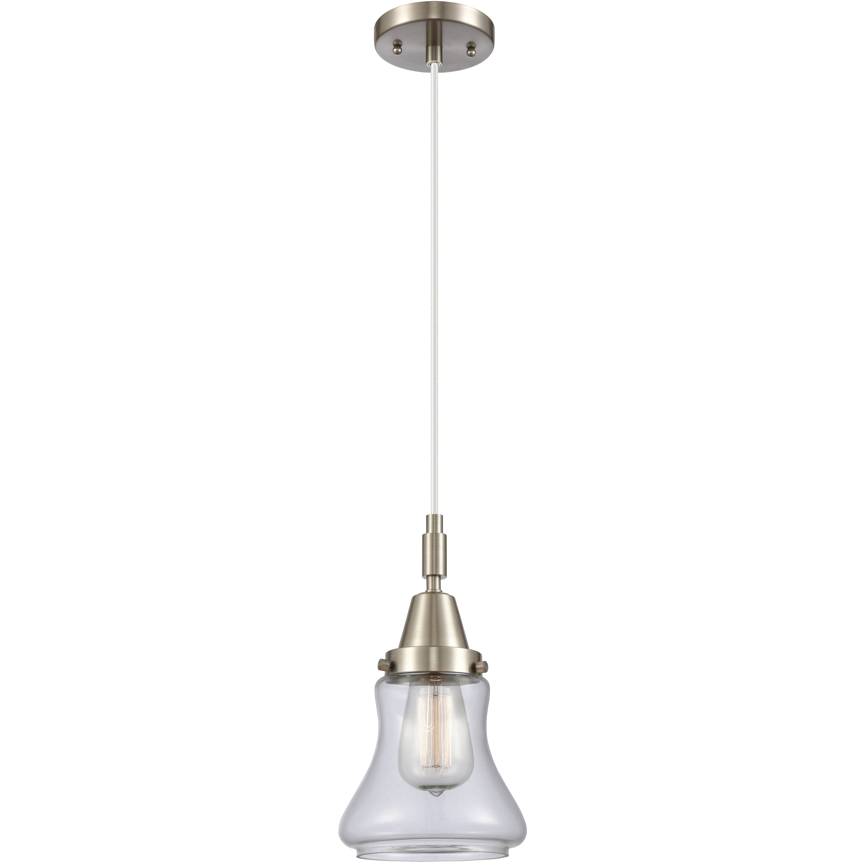 Bellmont 1 Light 6.5 inch Brushed Satin Nickel Mini Pendant Ceiling Light