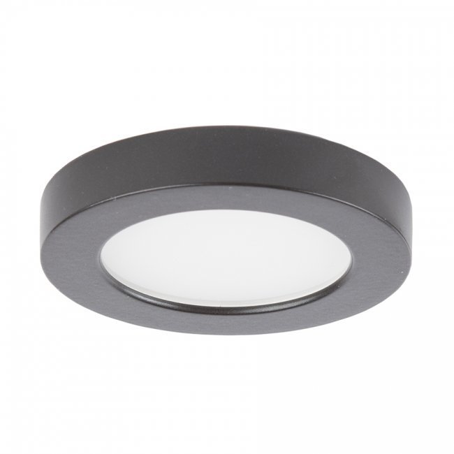 LED Button Light 24 LED 3 inch Dark Bronze Puck Light in 3000K