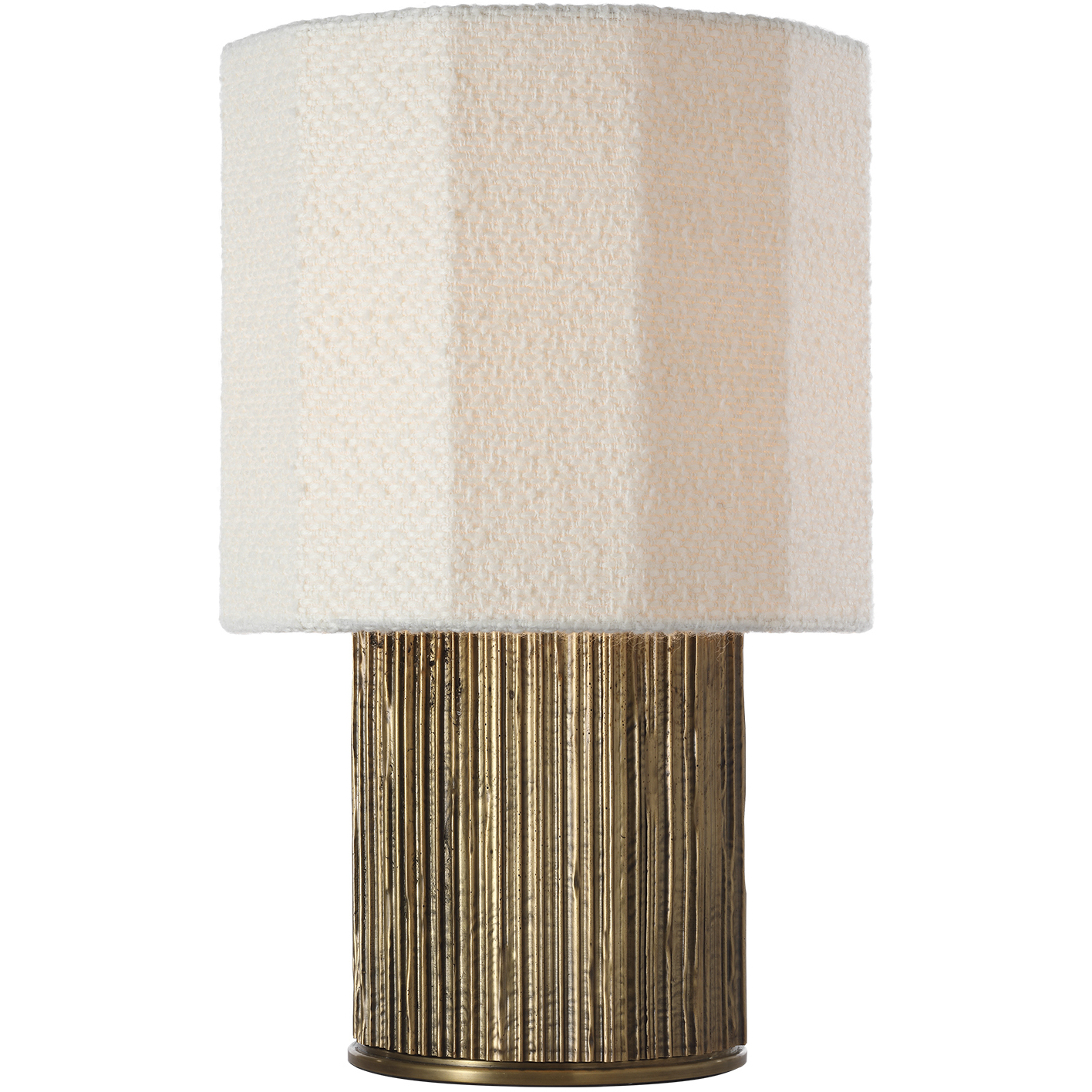Anne-Marie Barton Fumar 17.5 inch 15 watt Ridged Tombac Table Lamp Portable Light