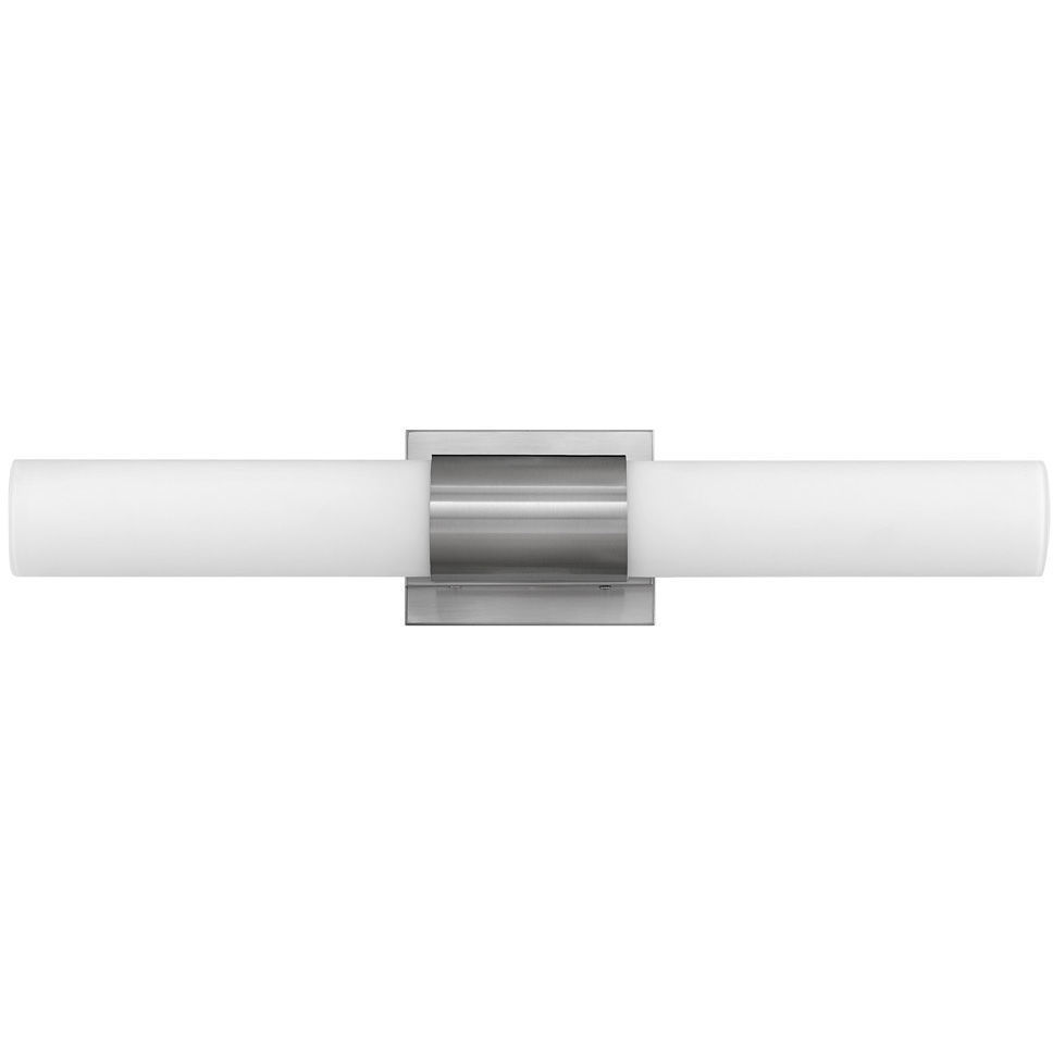 Portia LED 25 inch Brushed Nickel Vanity Light Wall Light, Vertical