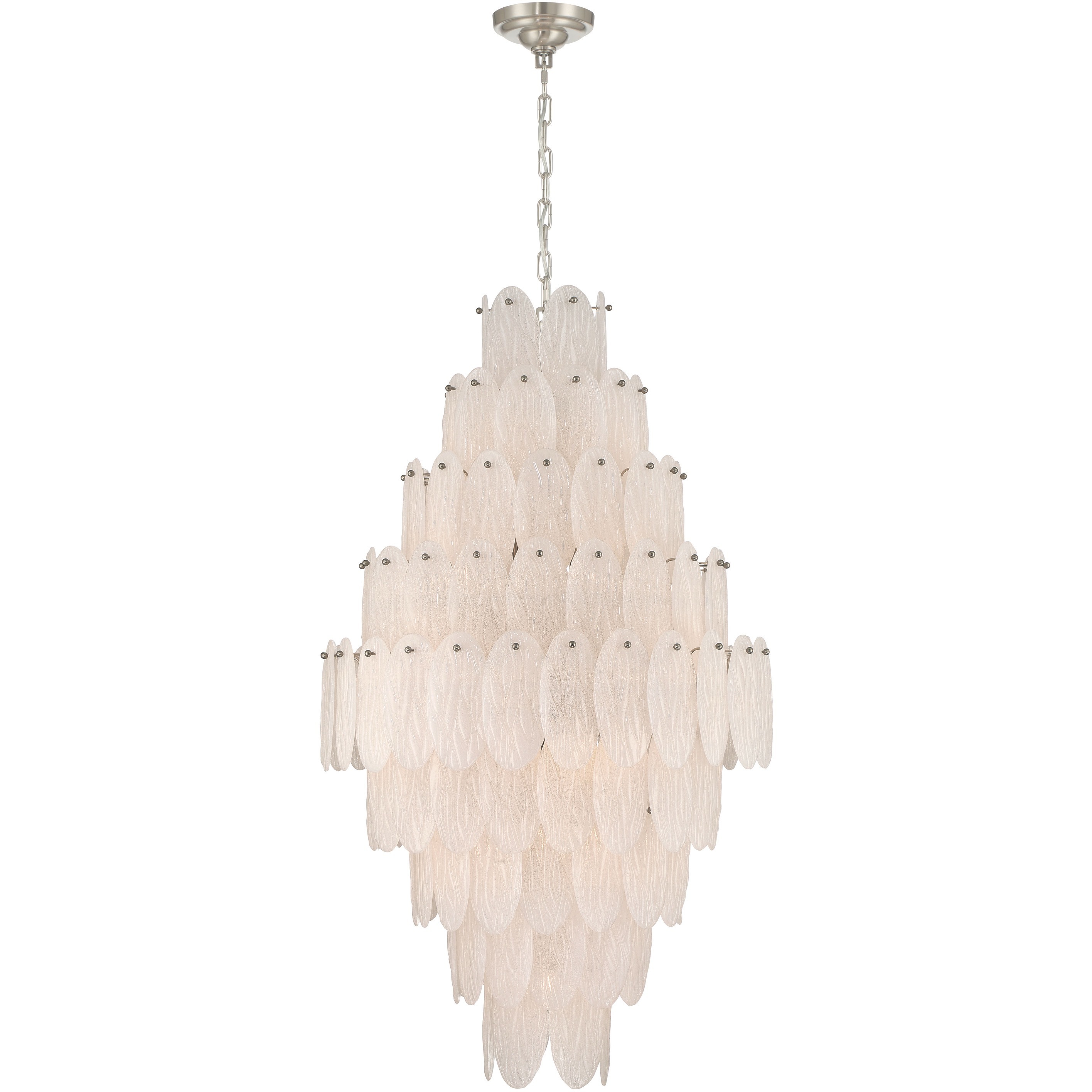 Serena 19 Light 24.8 inch Satin Nickel Chandelier Ceiling Light