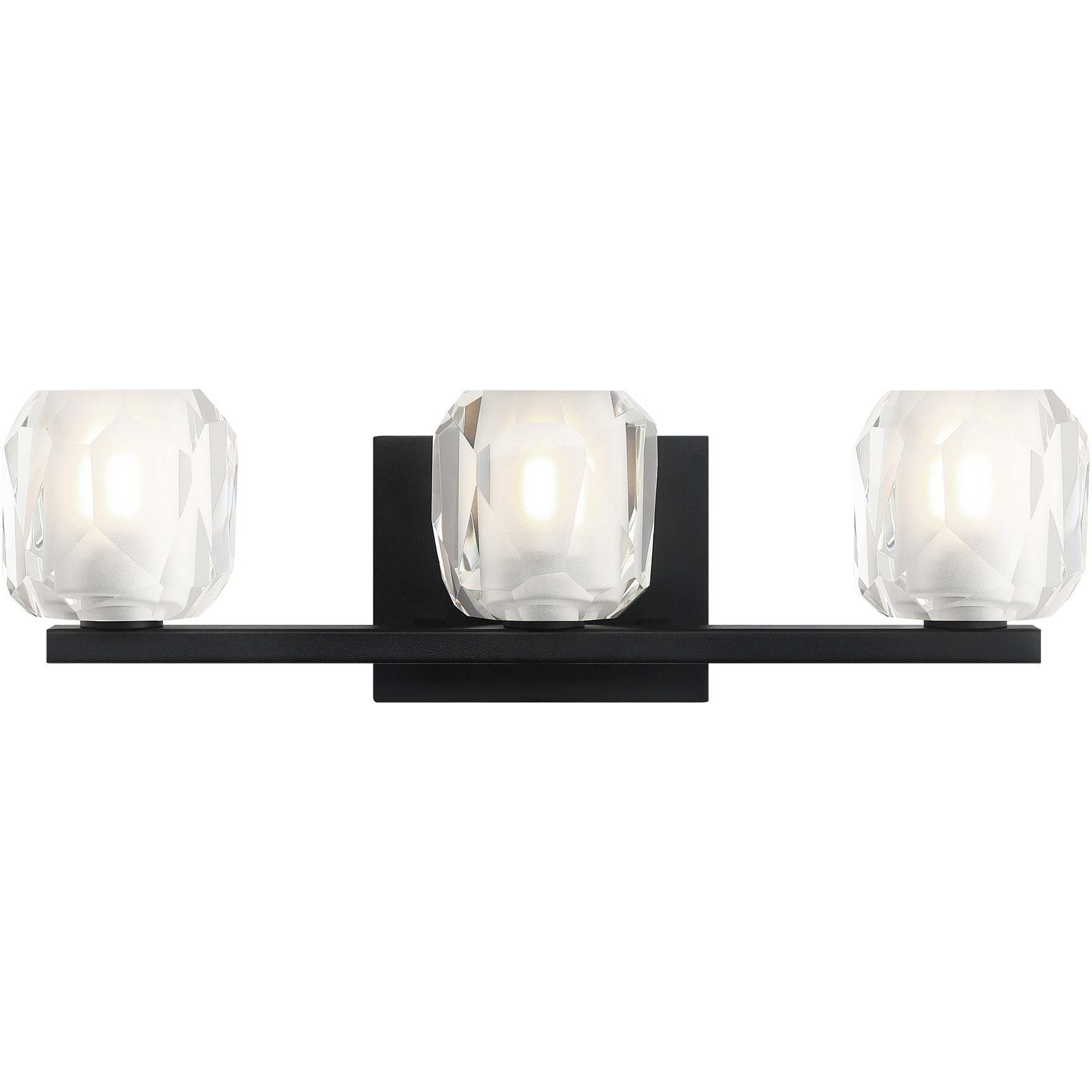 Carleton 3 Light 18 inch Matte Black Bath Vanity Light Wall Light