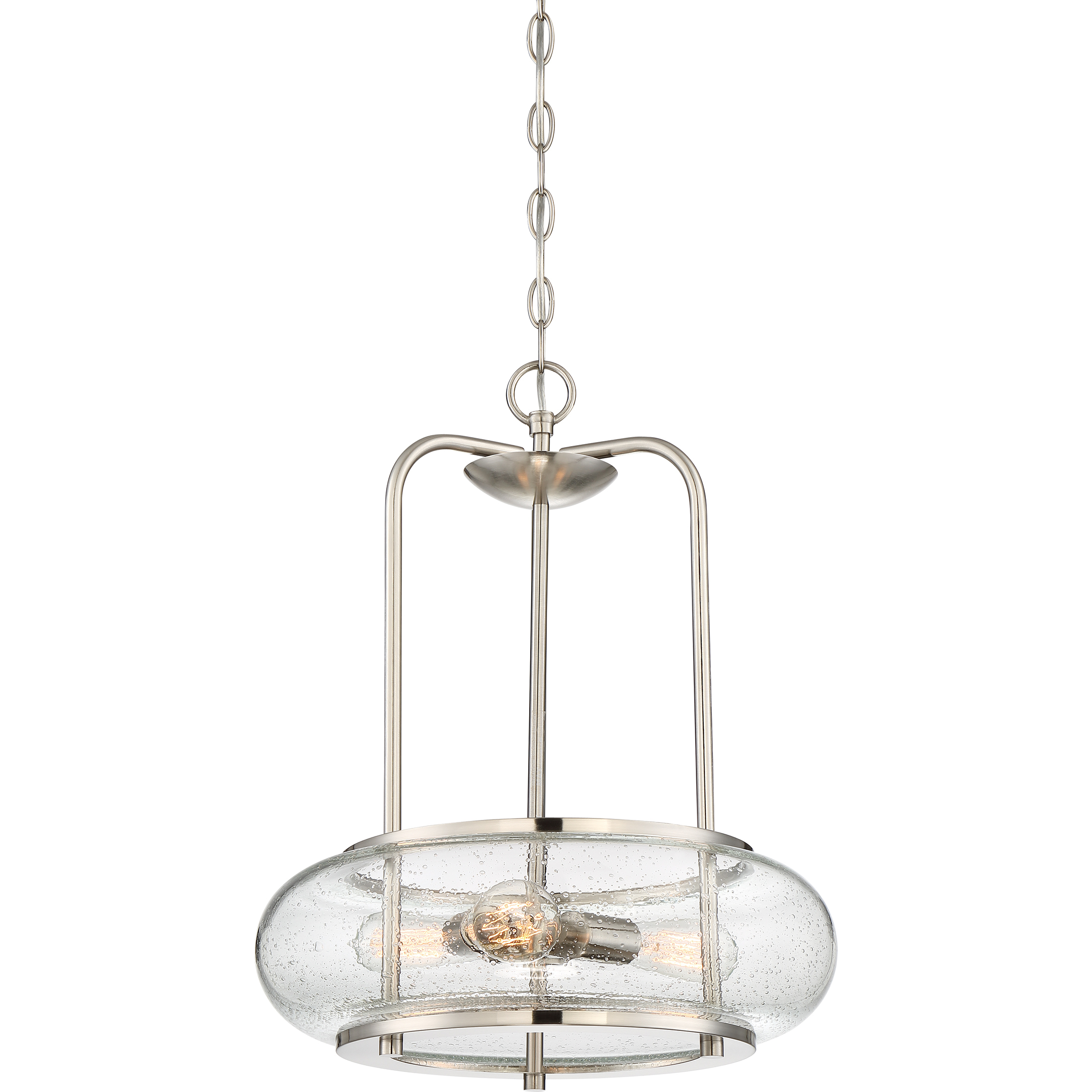 Trilogy 3 Light 16 inch Brushed Nickel Pendant Ceiling Light