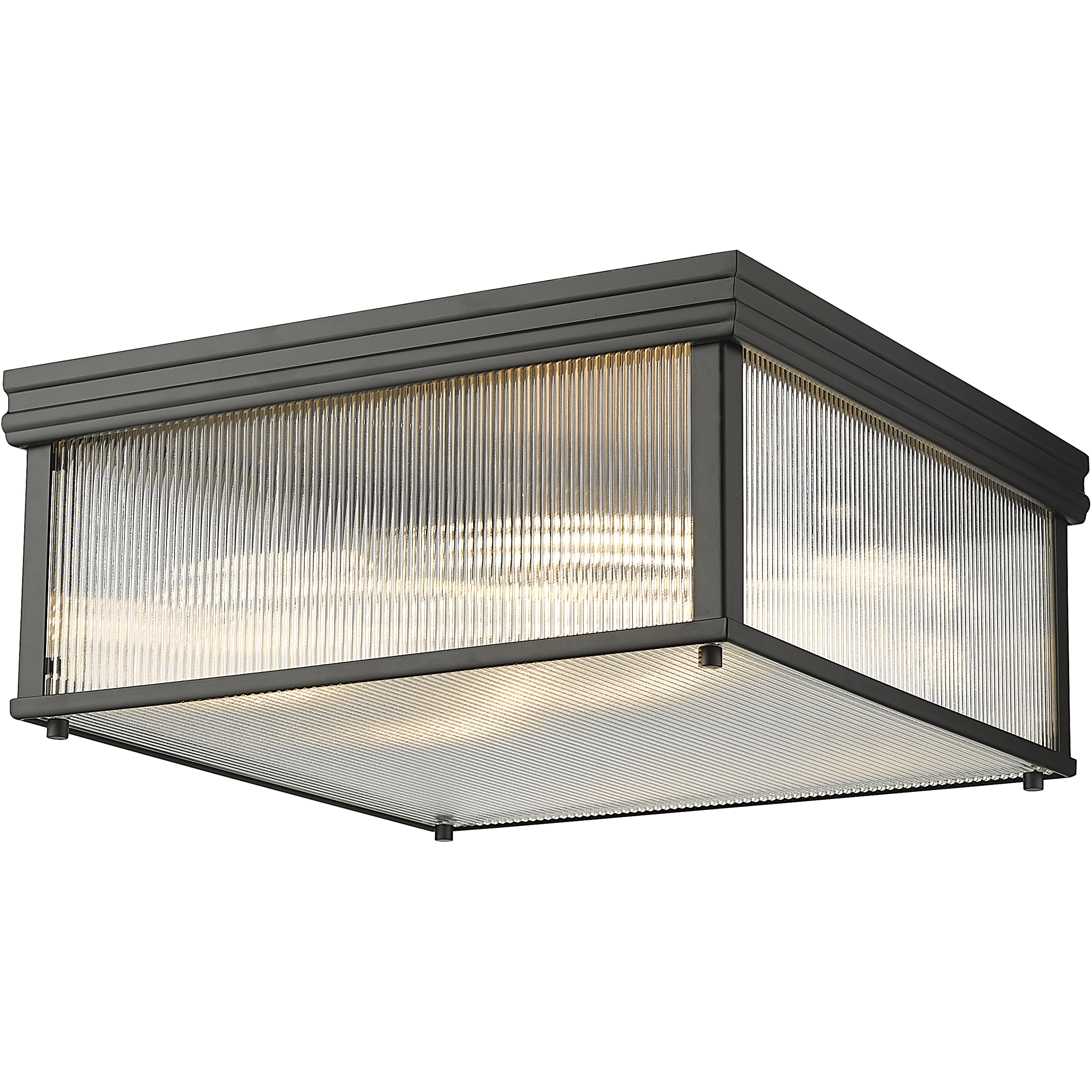 Carnaby 4 Light 18 inch Matte Black Flush Mount Ceiling Light