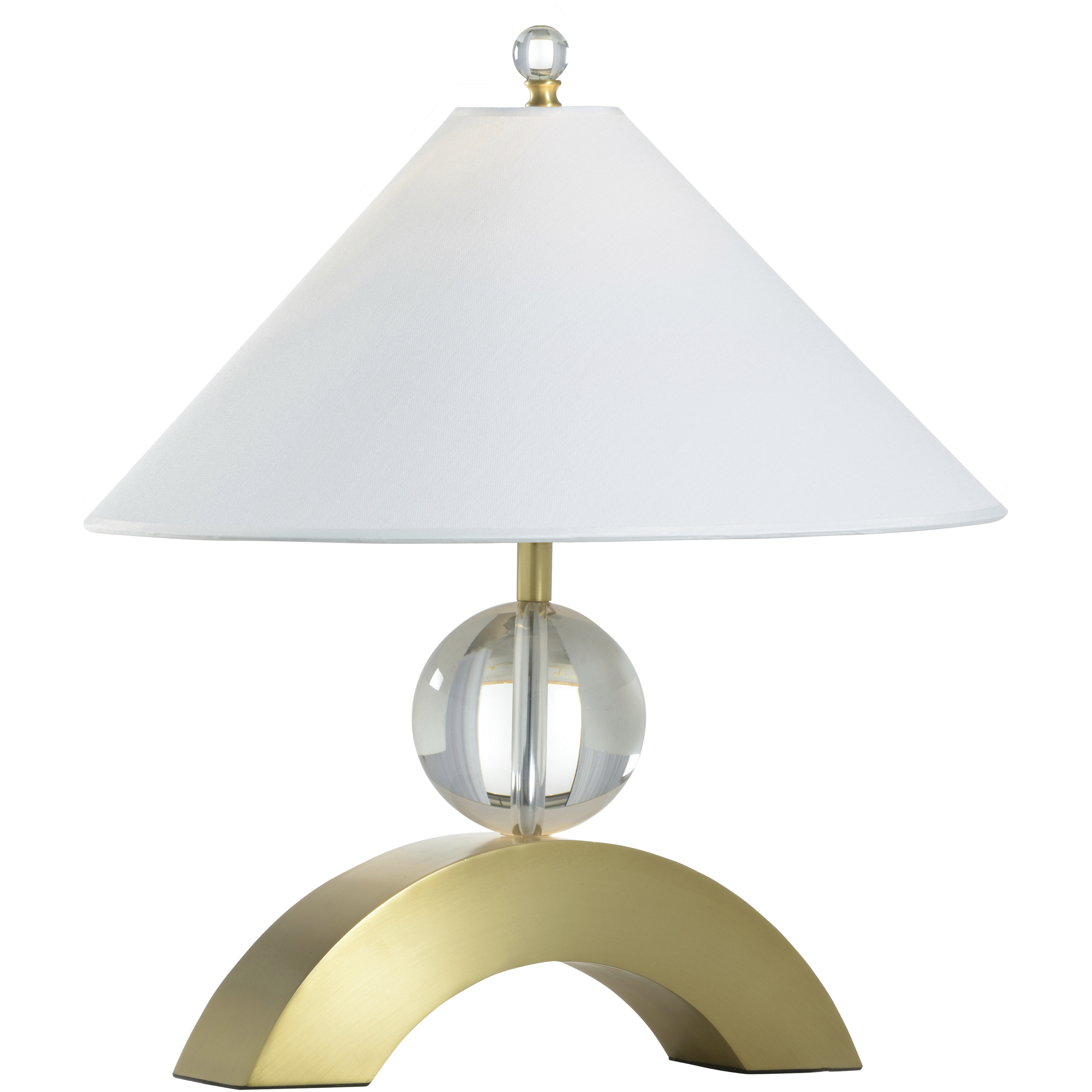 Crest 13.5 inch 100.00 watt Gold Table Lamp Portable Light
