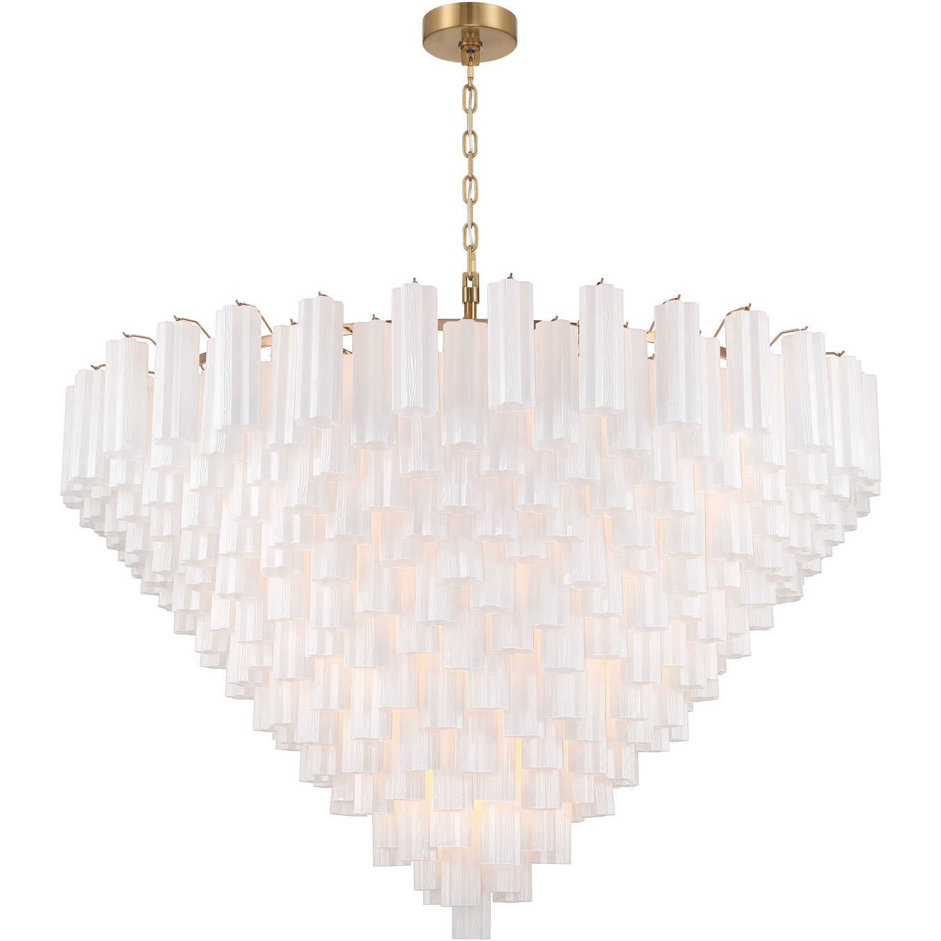 Addis 40 Light 62 inch Aged Brass Chandelier Ceiling Light