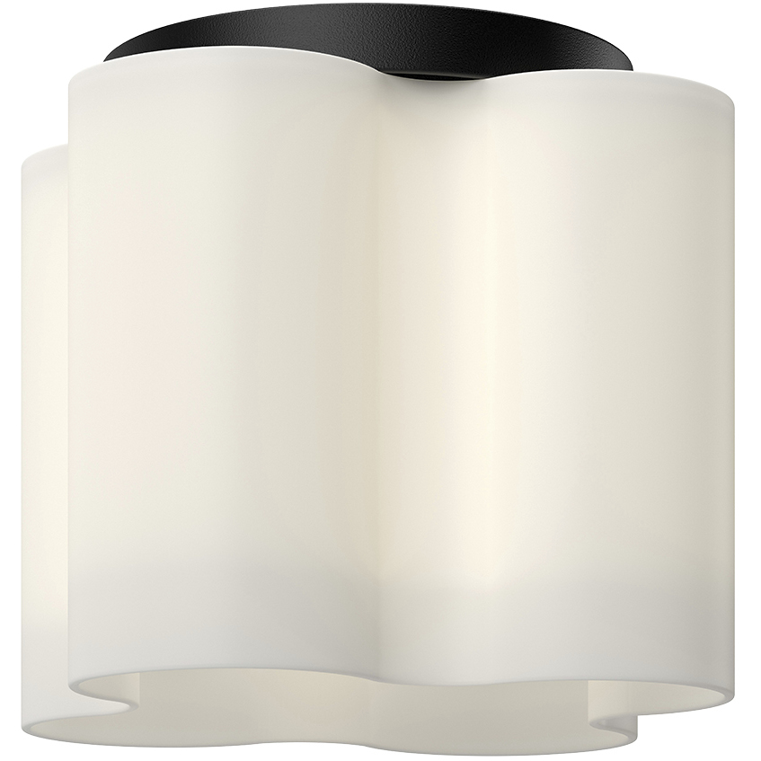 Clover LED 8.38 inch Black Flush Mount Ceiling Light