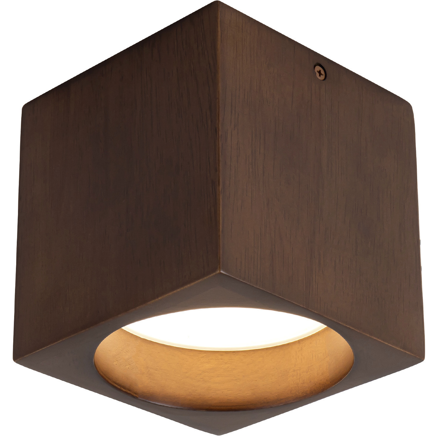Bosco 5 inch Walnut Flush Mount Ceiling Light