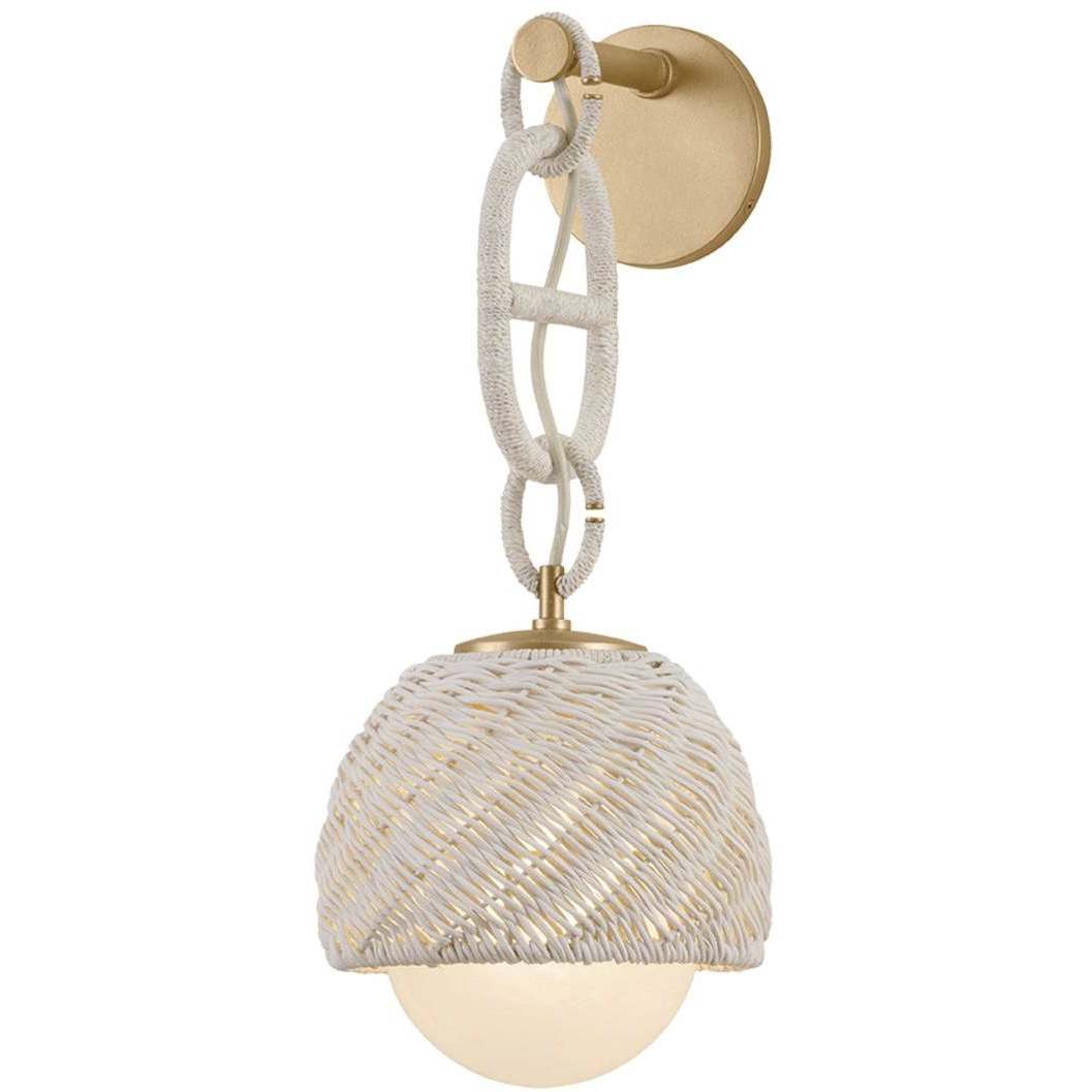 Piasu 1 Light 8.5 inch Champagne Leaf Wall Sconce Wall Light