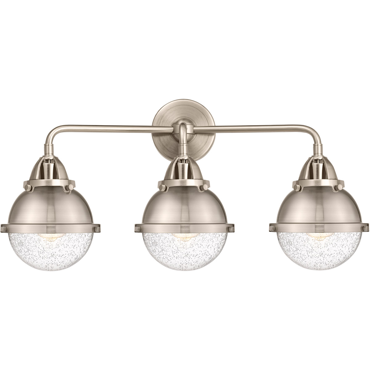 Nouveau 2 Hampden LED 25.25 inch Matte Black Bath Vanity Light Wall Light in Clear Glass