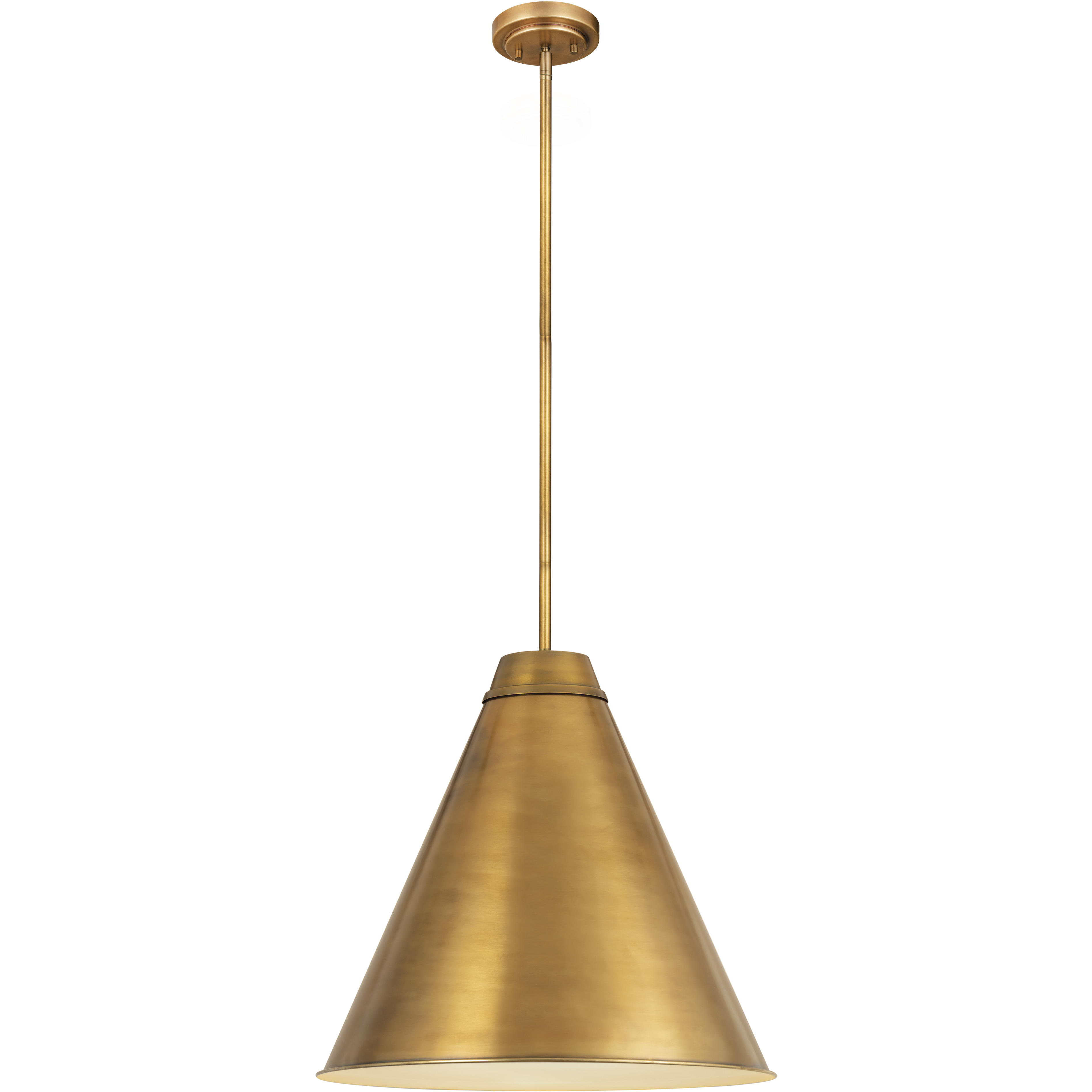 Eaton 1 Light 24 inch Rubbed Brass Pendant Ceiling Light