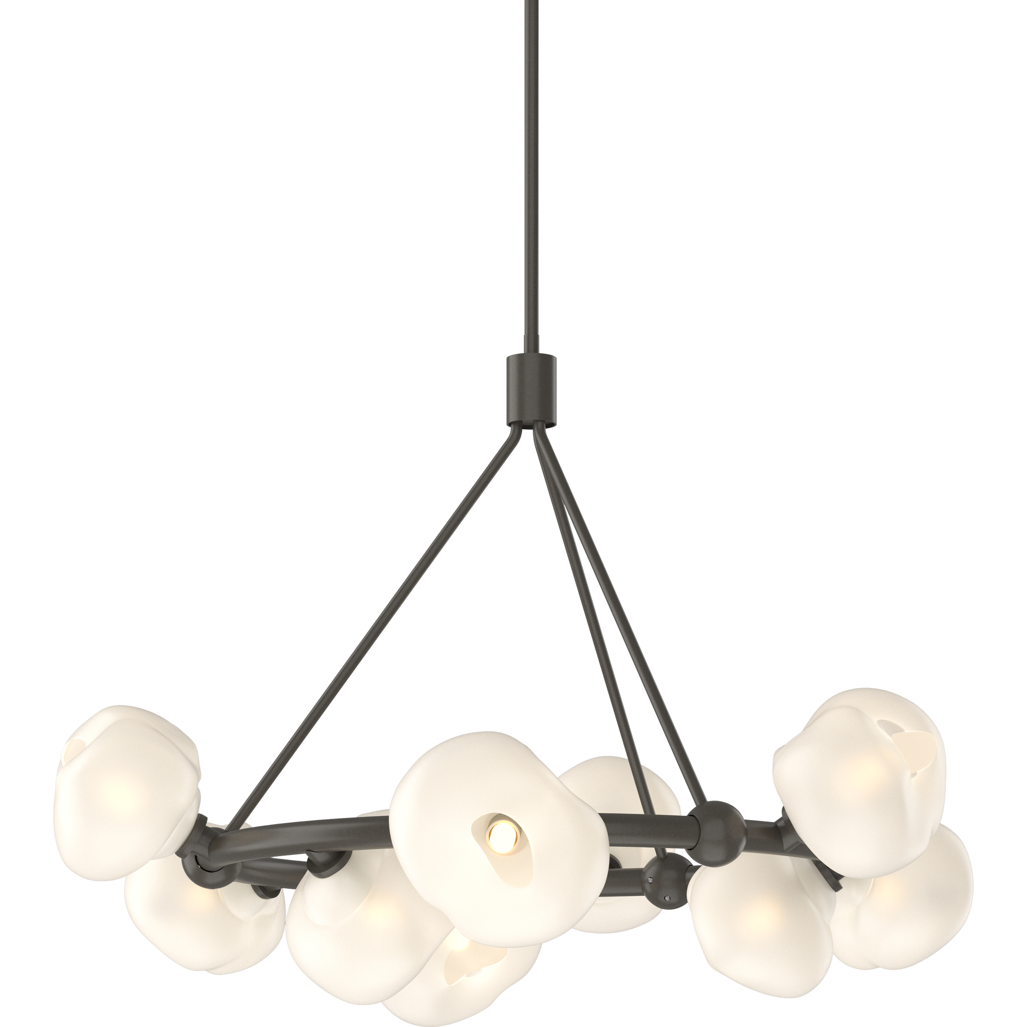 Ume 9 Light 32 inch Dark Smoke Ring Pendant Ceiling Light