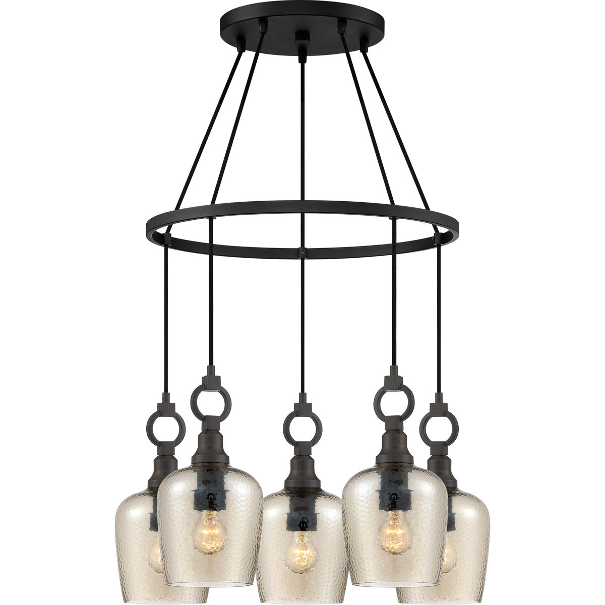 Kendrick 5 Light 27 inch Western Bronze Island Chandelier Ceiling Light