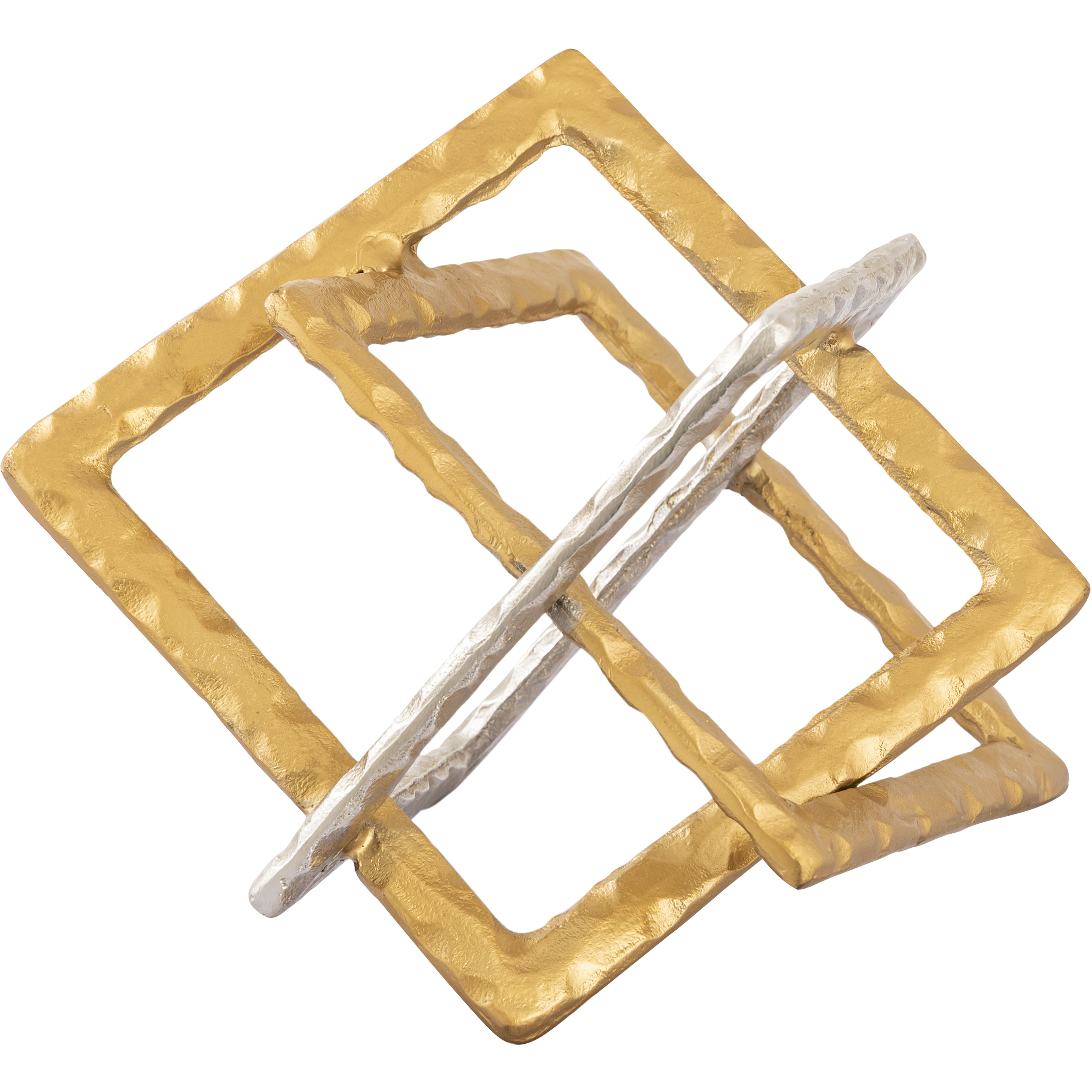 Abstract Interlocking 10.25 X 10.25 inch Sculpture