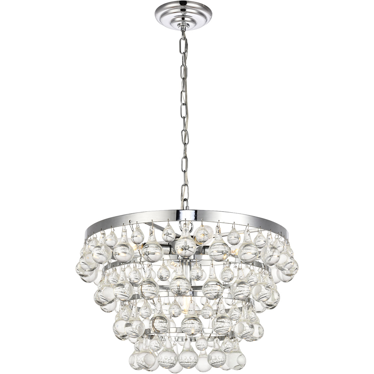 Kora 5 Light 17 inch Chrome Pendant Ceiling Light