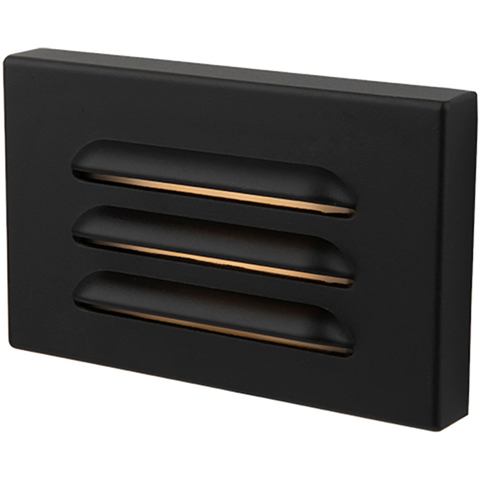 WAC 12V Surface Mounted Step Light LED 5 inch Black ADA Step and Wall Light in 3000K Warm White LED, WAC Landscape