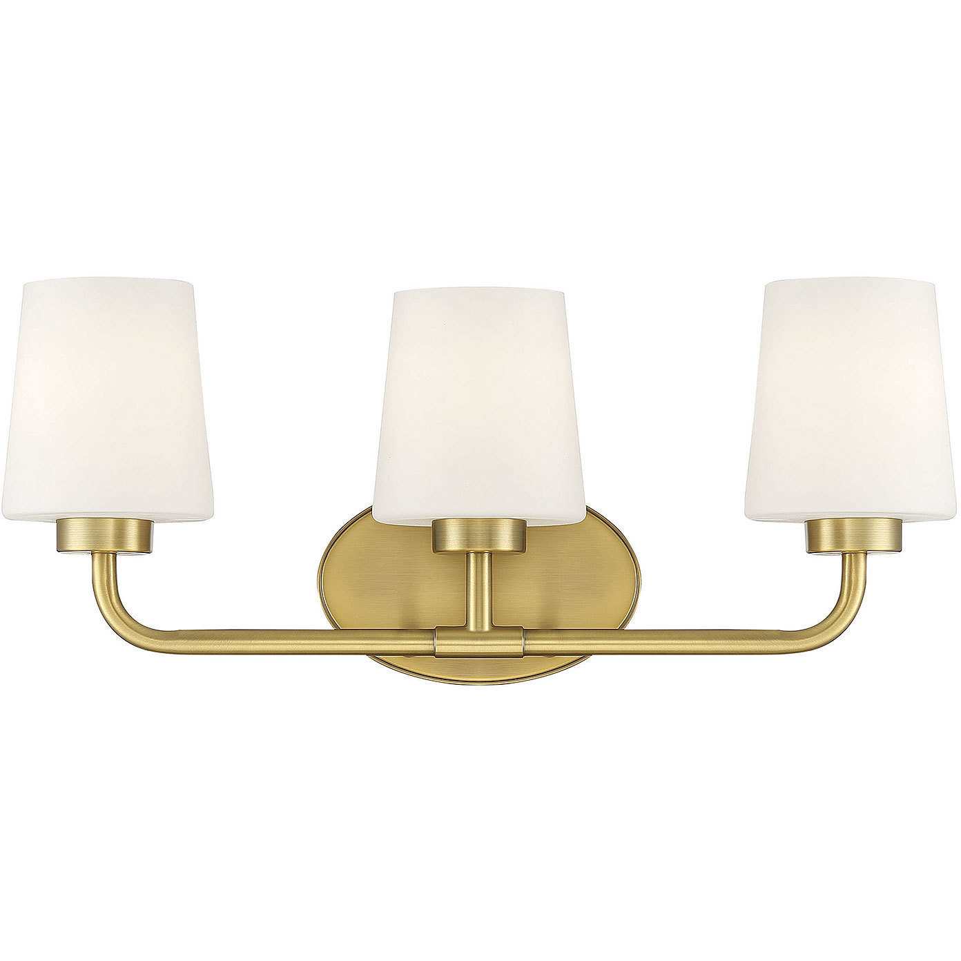 Capra 3 Light 22 inch Warm Brass Bathroom Vanity Light Wall Light, Essentials