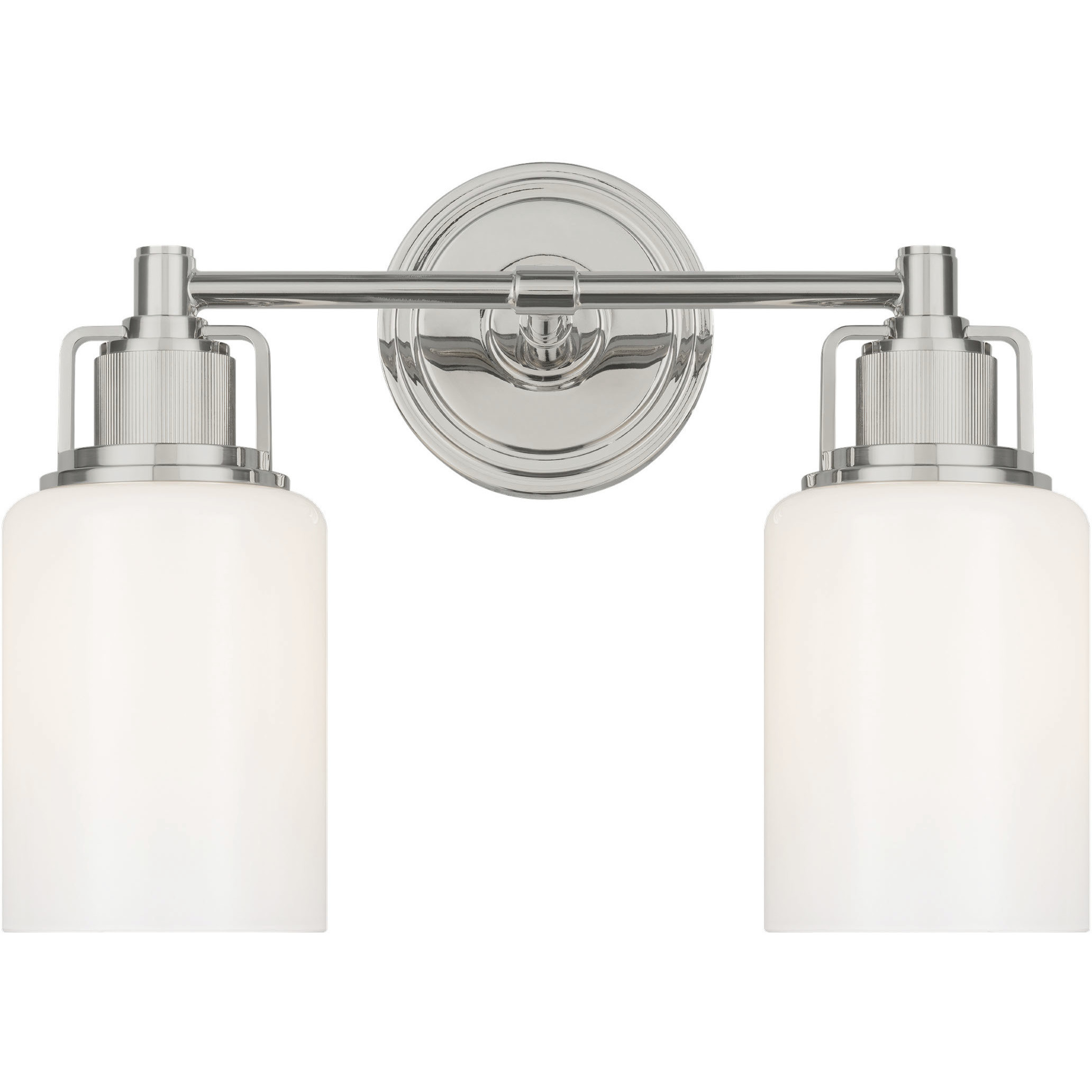 C&M by Chapman & Myers Ashford 2 Light 13.5 inch Polished Nickel Bath Vanity Wall Light