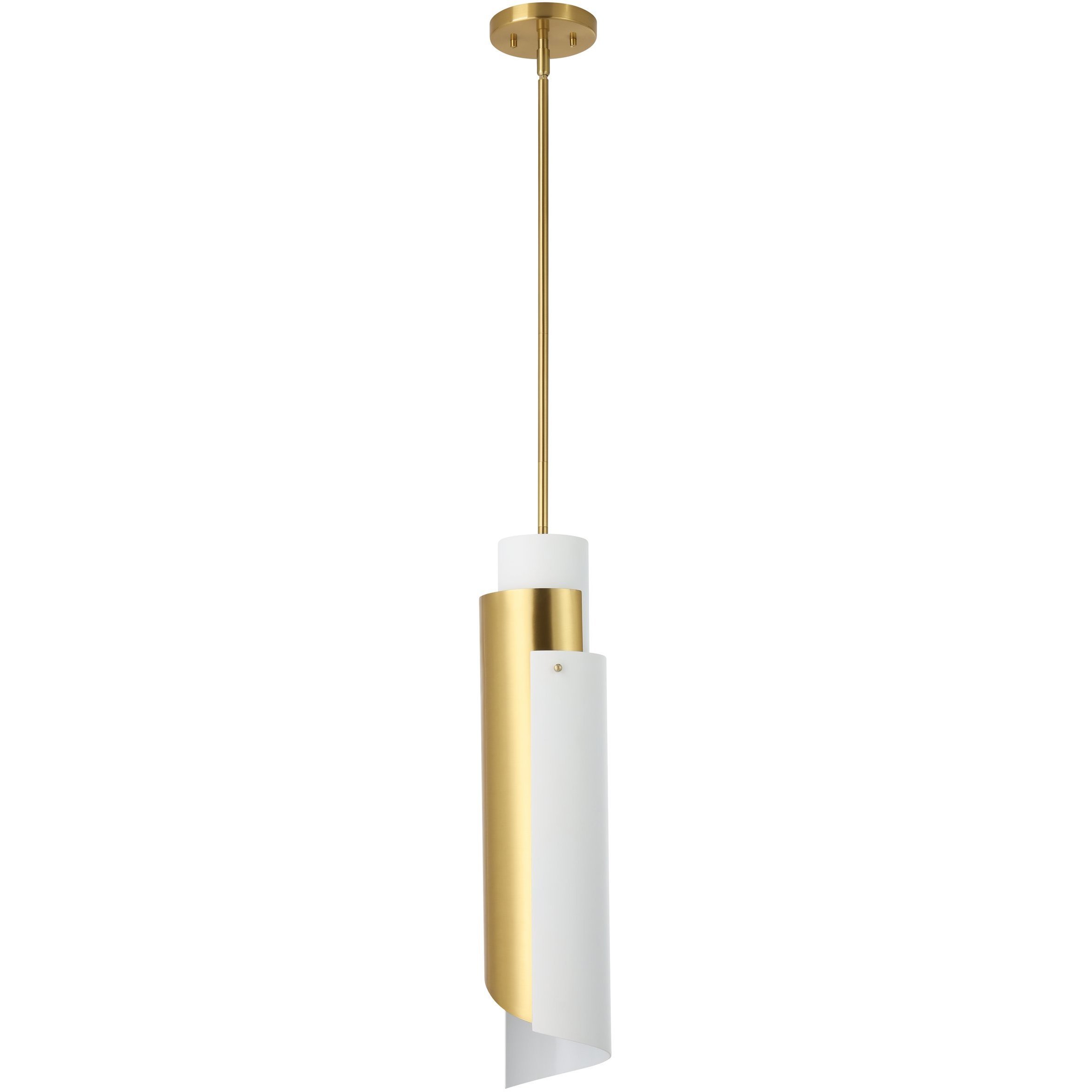 Enzio 1 Light 6 inch Brushed Gold Pendant Ceiling Light
