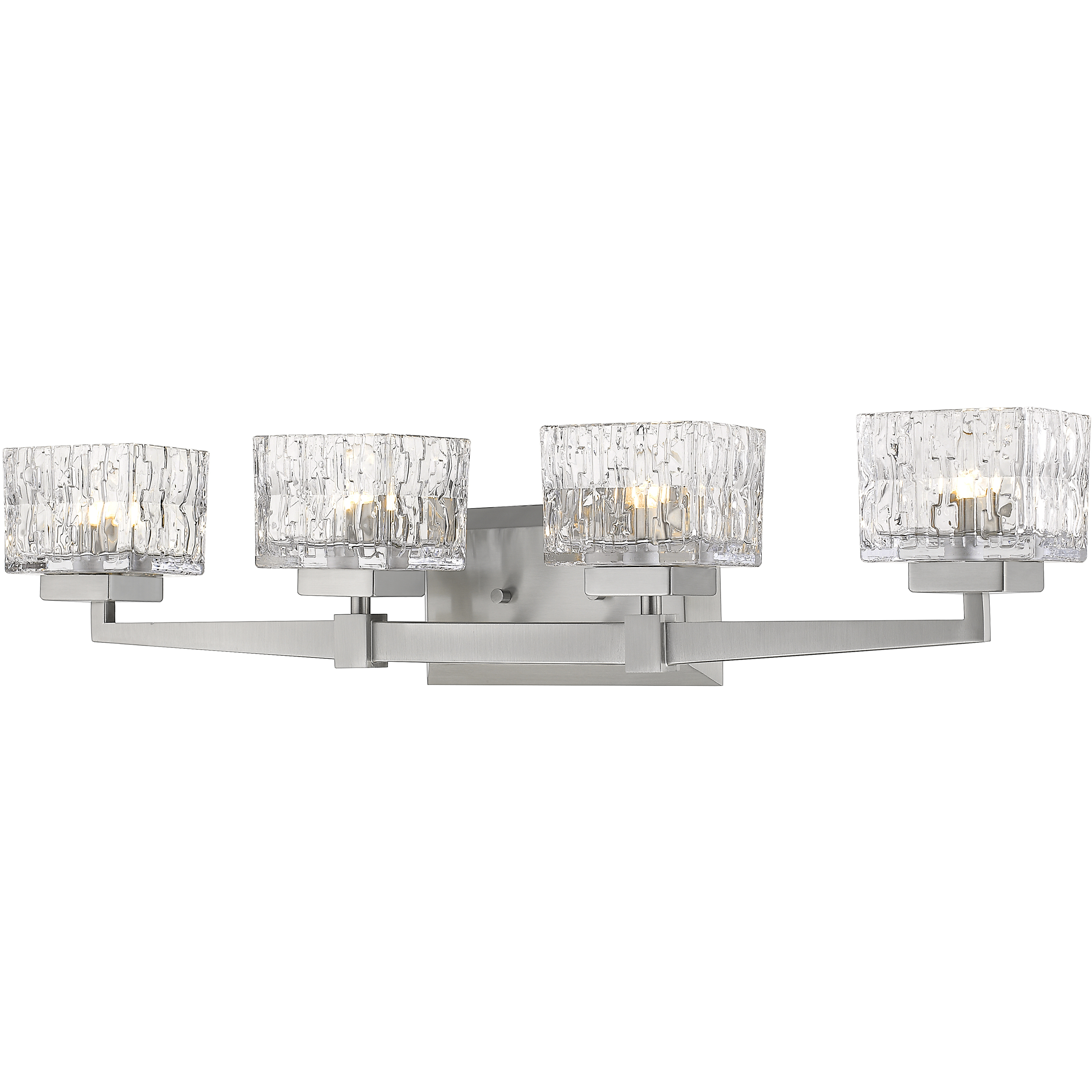 Rubicon 4 Light 29.5 inch Brushed Nickel Vanity Wall Light in G9