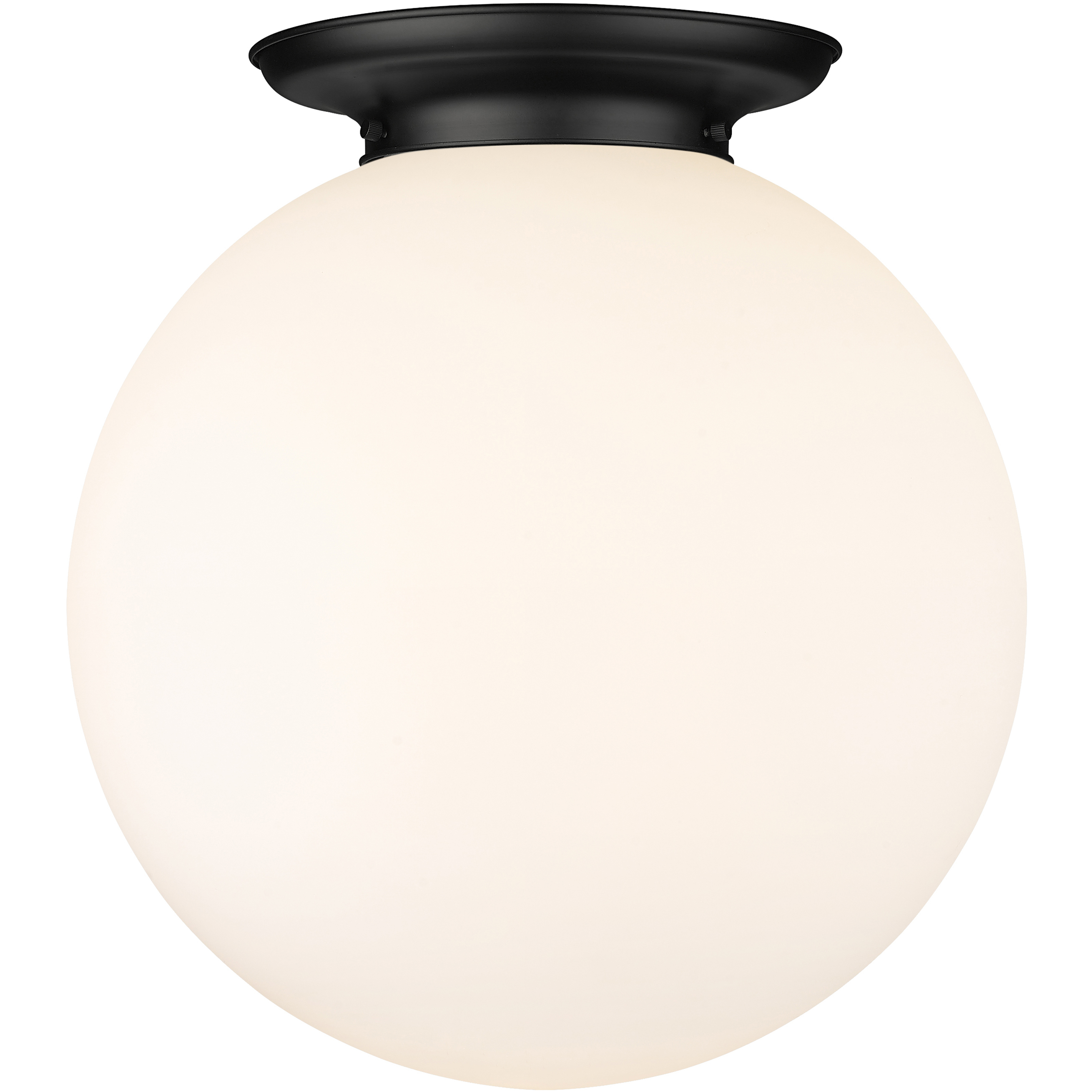 Beacon 1 Light 17.75 inch Matte Black Flush Mount Ceiling Light