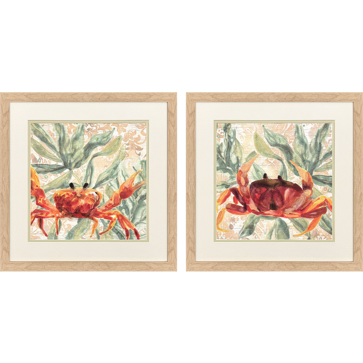 Crabby Crab / Crabby Melody Red and Green Framed Art, Propac