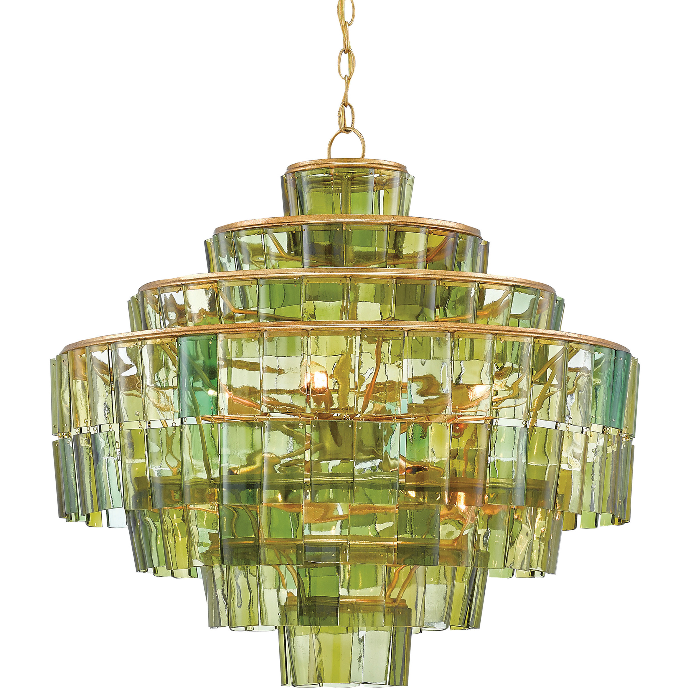 Sommelier 8 Light 27 inch Dark Contemporary Gold Leaf Chandelier Ceiling Light