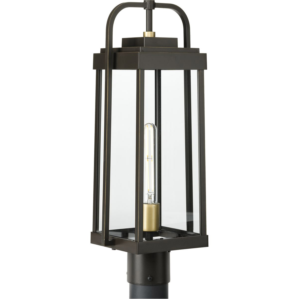 Walcott 1 Light 21 inch Antique Bronze Outdoor Post Lantern