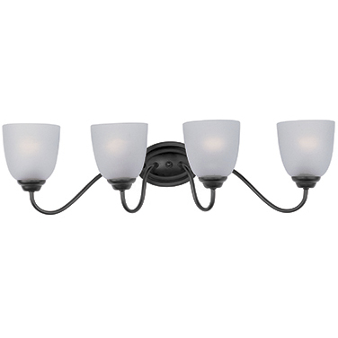 Stefan 4 Light 29.75 inch Black Bath Vanity Wall Light