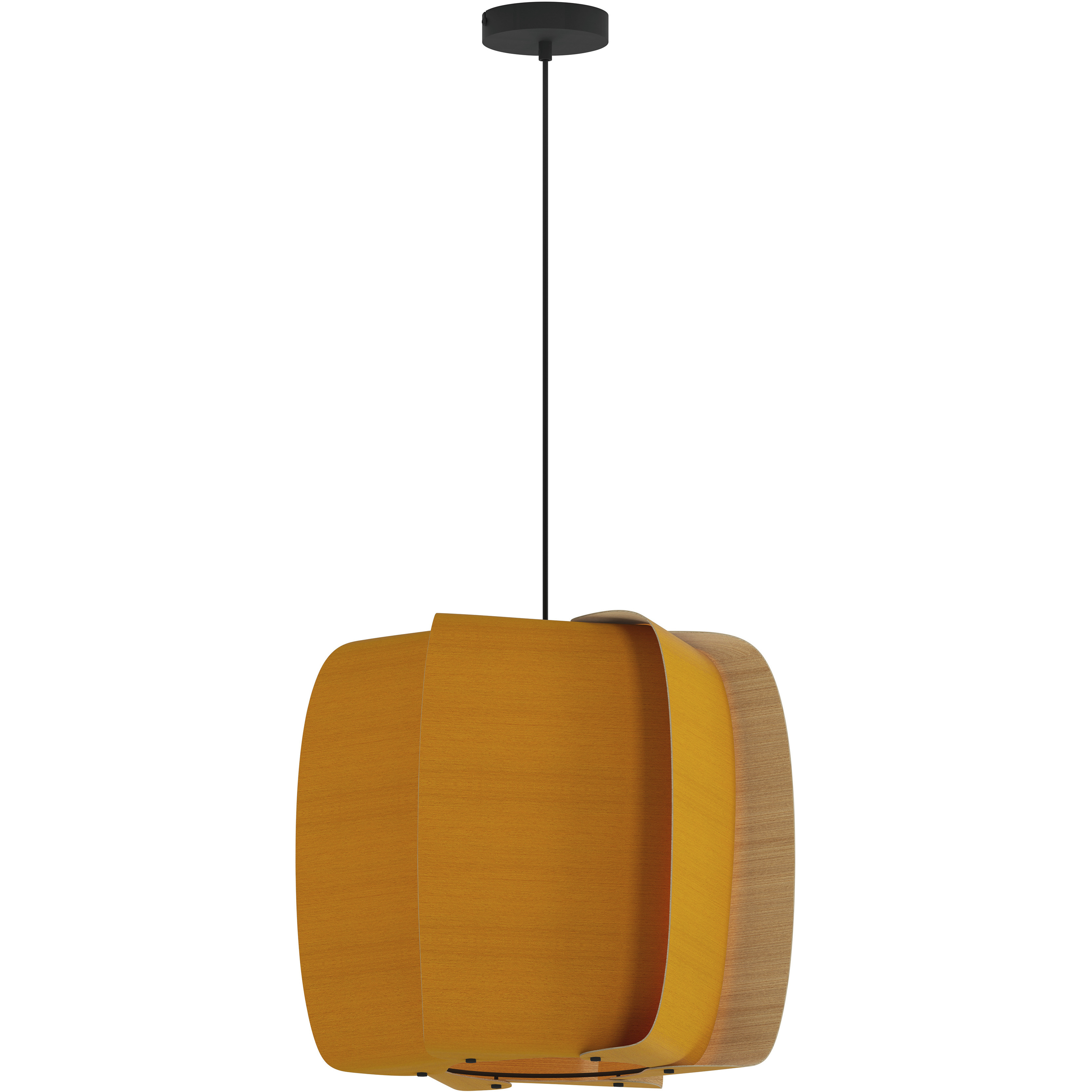 Alba LED 21.25 inch Black Pendant Ceiling Light in Ocher/Ash, WEP Collection