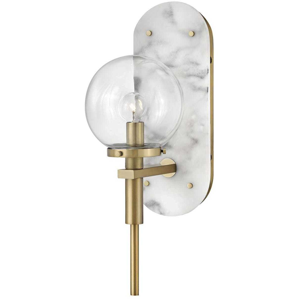 Lisa McDennon Gilda 1 Light 5.5 inch Heritage Brass Indoor Wall Sconce Wall Light