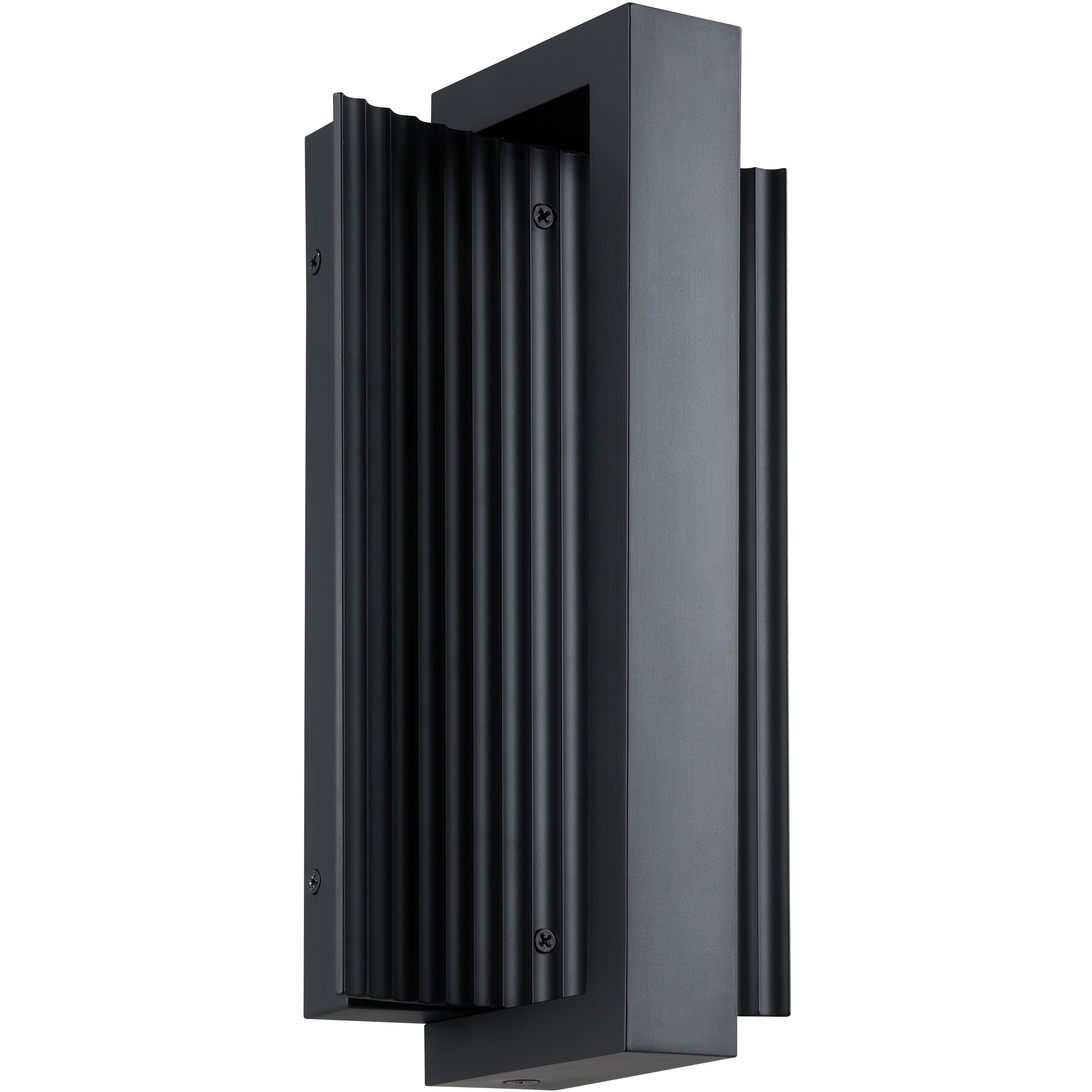 Jubilee LED 12.25 inch Matte Black Exterior Wall Sconce