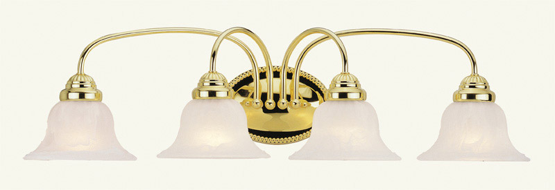 Edgemont 4 Light 31 inch Polished Brass Bath Vanity Wall Light