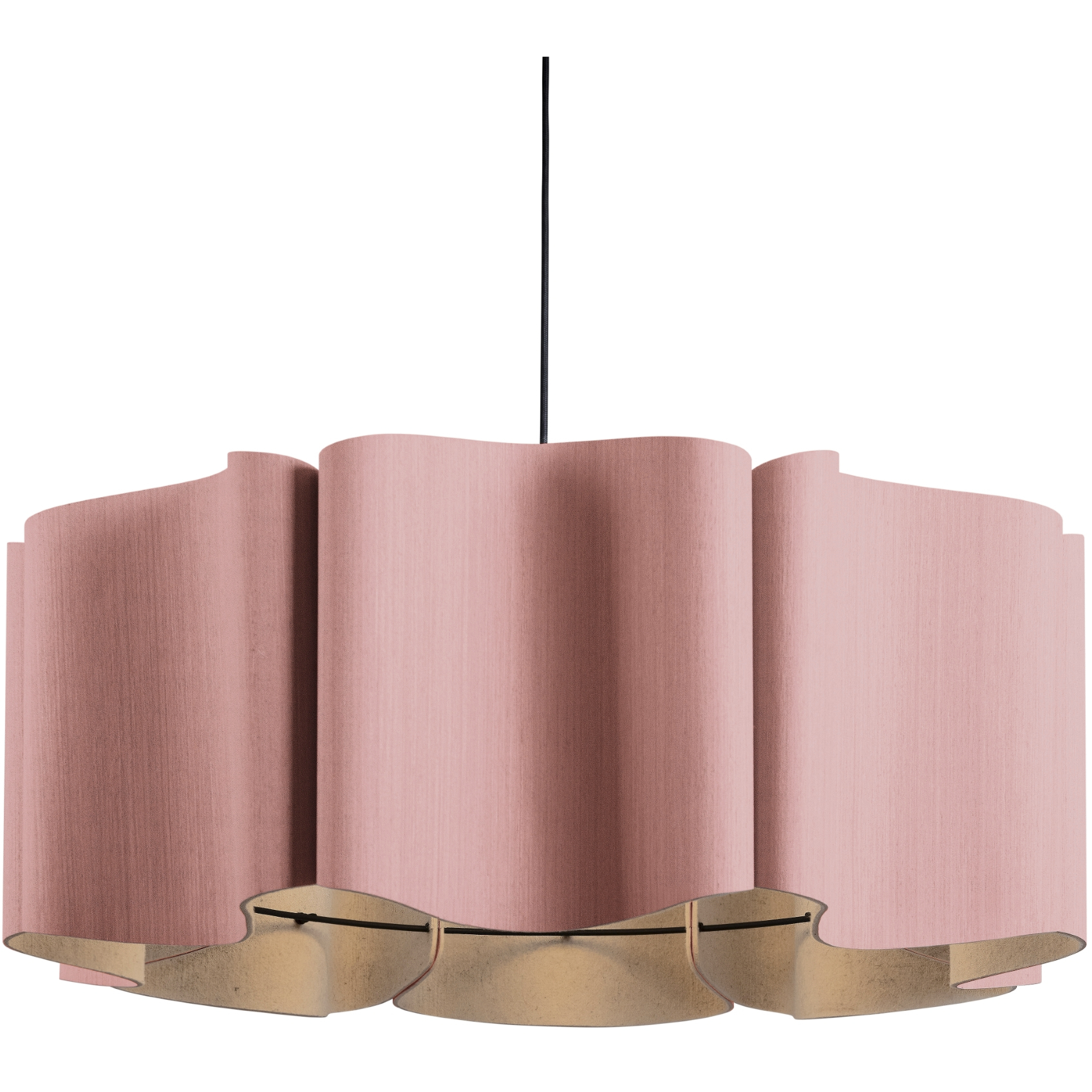 Paulina 1 Light 31.5 inch Black Pendant Ceiling Light in 32 in, Rose, Acoustic WEP Collection