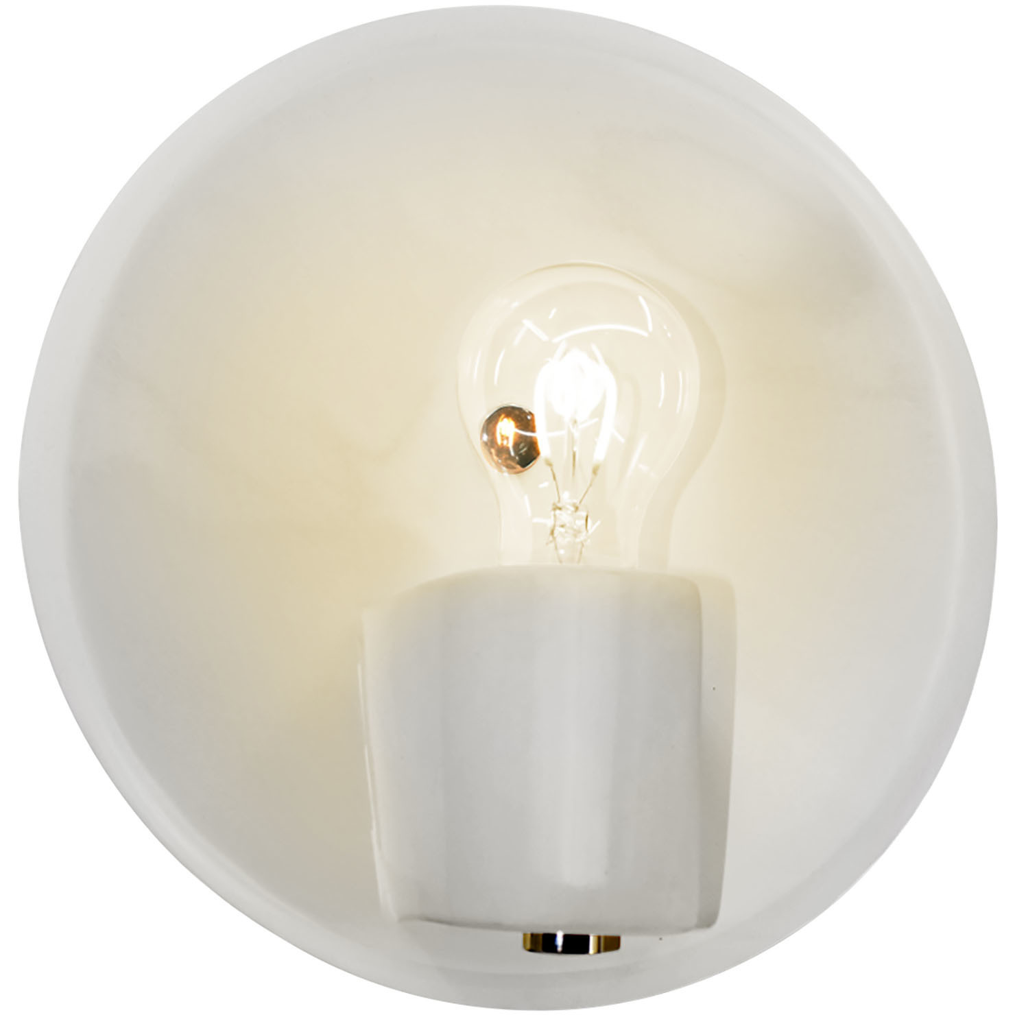 Ambiance Collection 1 Light Gloss White with Brushed Nickel Wall Sconce Wall Light