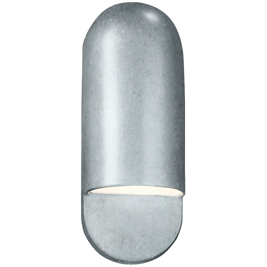 Ambiance Collection - Capsule Wall Sconce Wall Light in Dedicated LED, Concrete, 4D x 14H, Form+Finish+Function