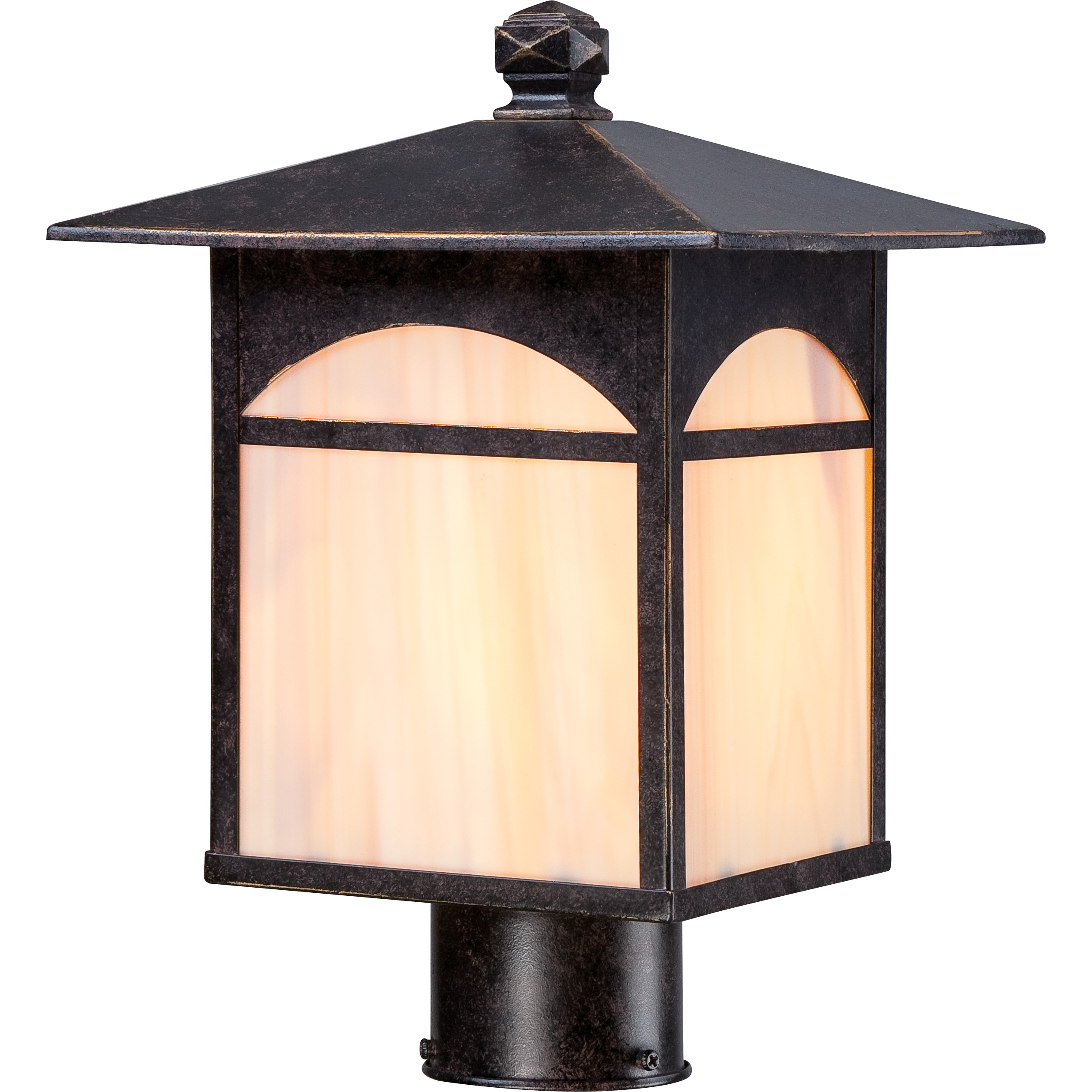 Canyon 1 Light 13.13 inch Umber Bronze Outdoor Post Light