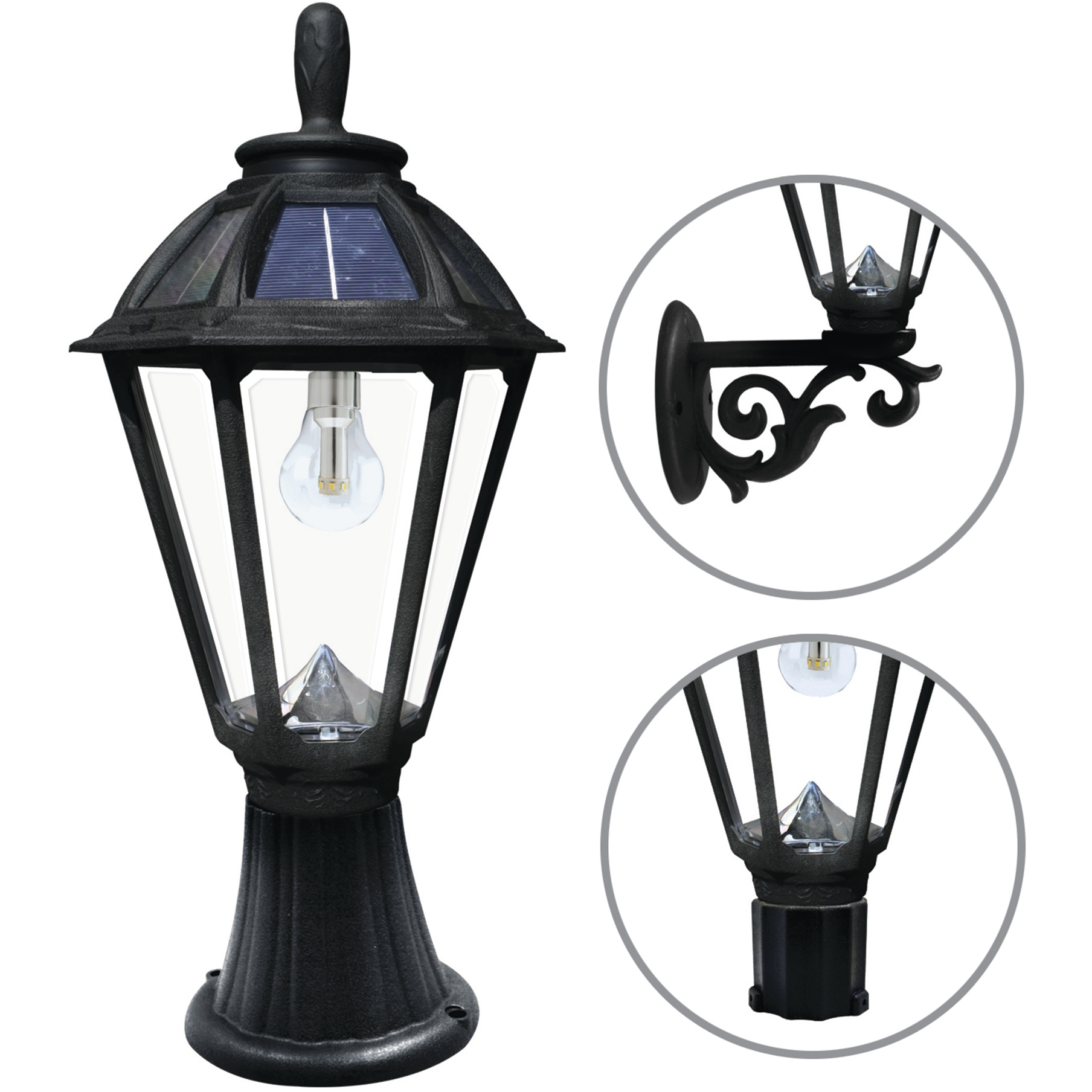 White solar lamp post online
