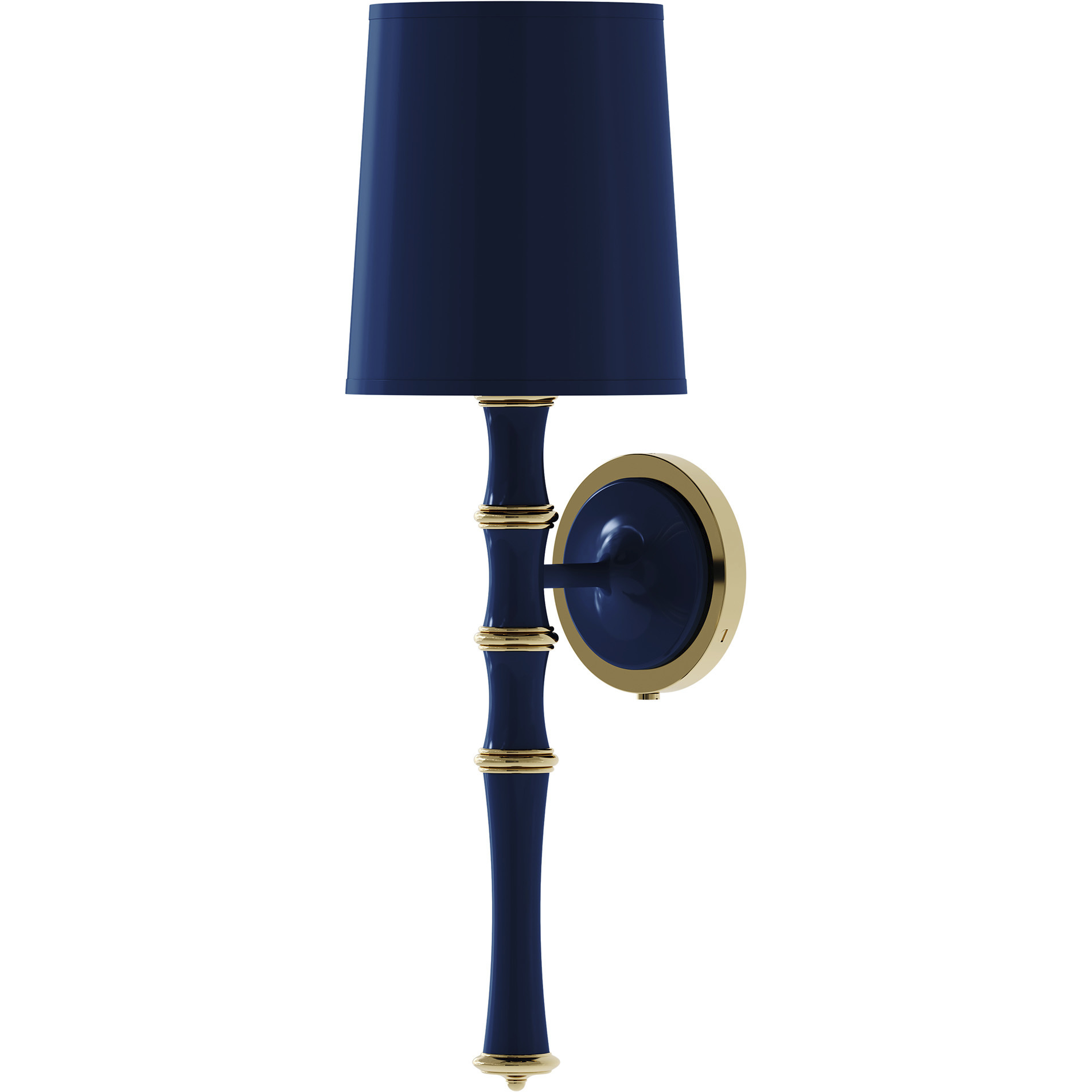 Kane 1 Light 7 inch Midnight Blue with Modern Brass Armed Wall Sconce Wall Light