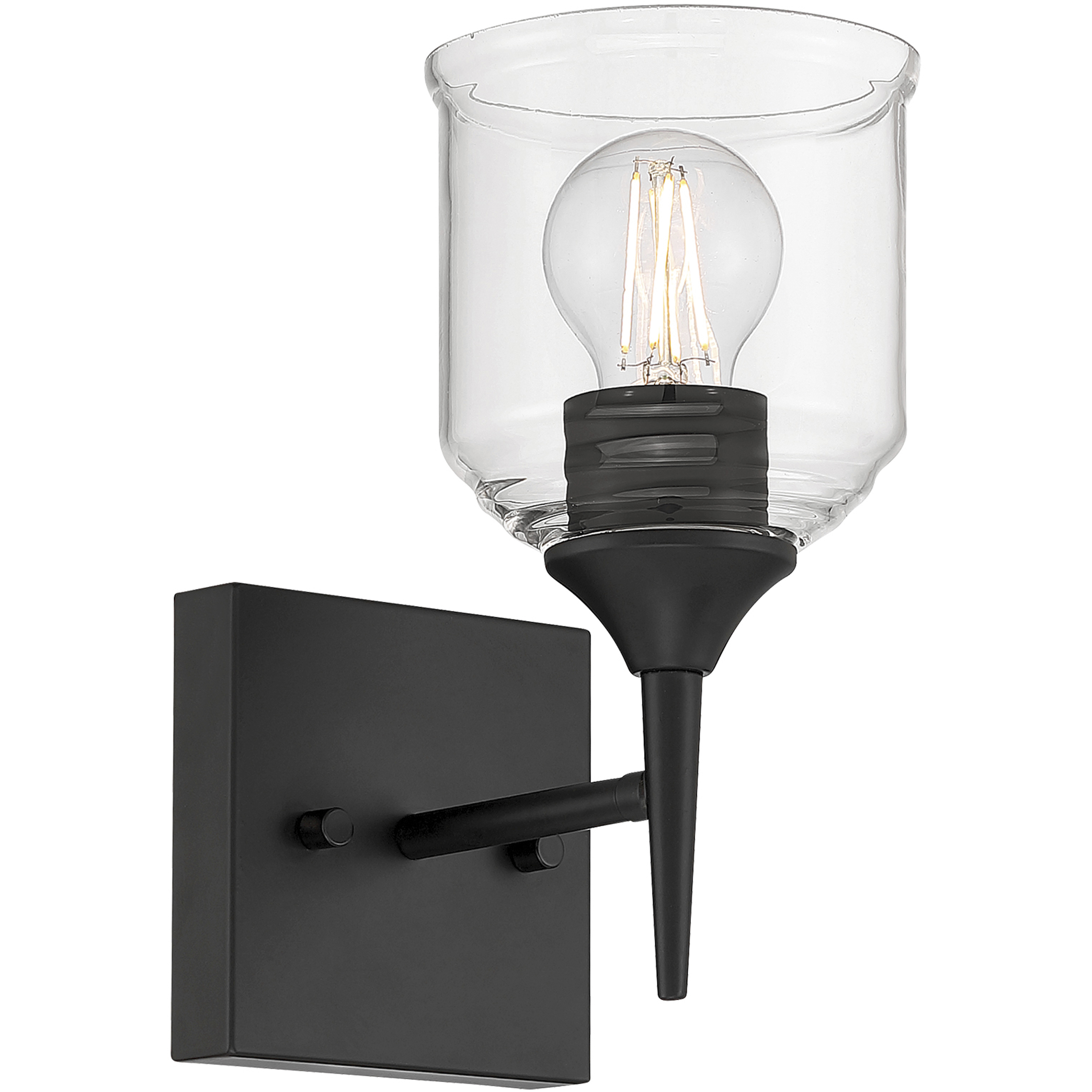 Beacon 1 Light 4.75 inch Matte Black Wall Sconce Wall Light